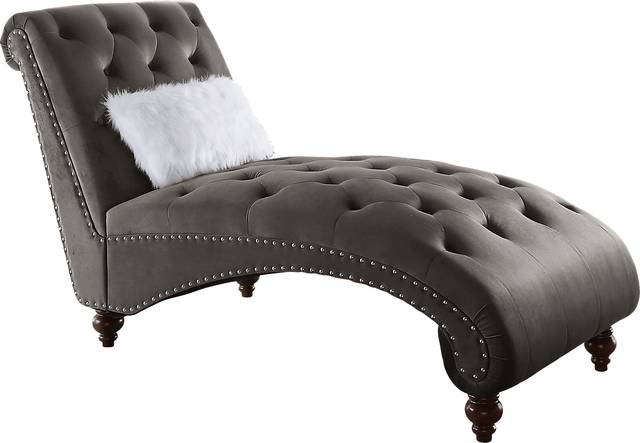 Meuse Gray Lounge Chaise - Thumbnail - Image 1