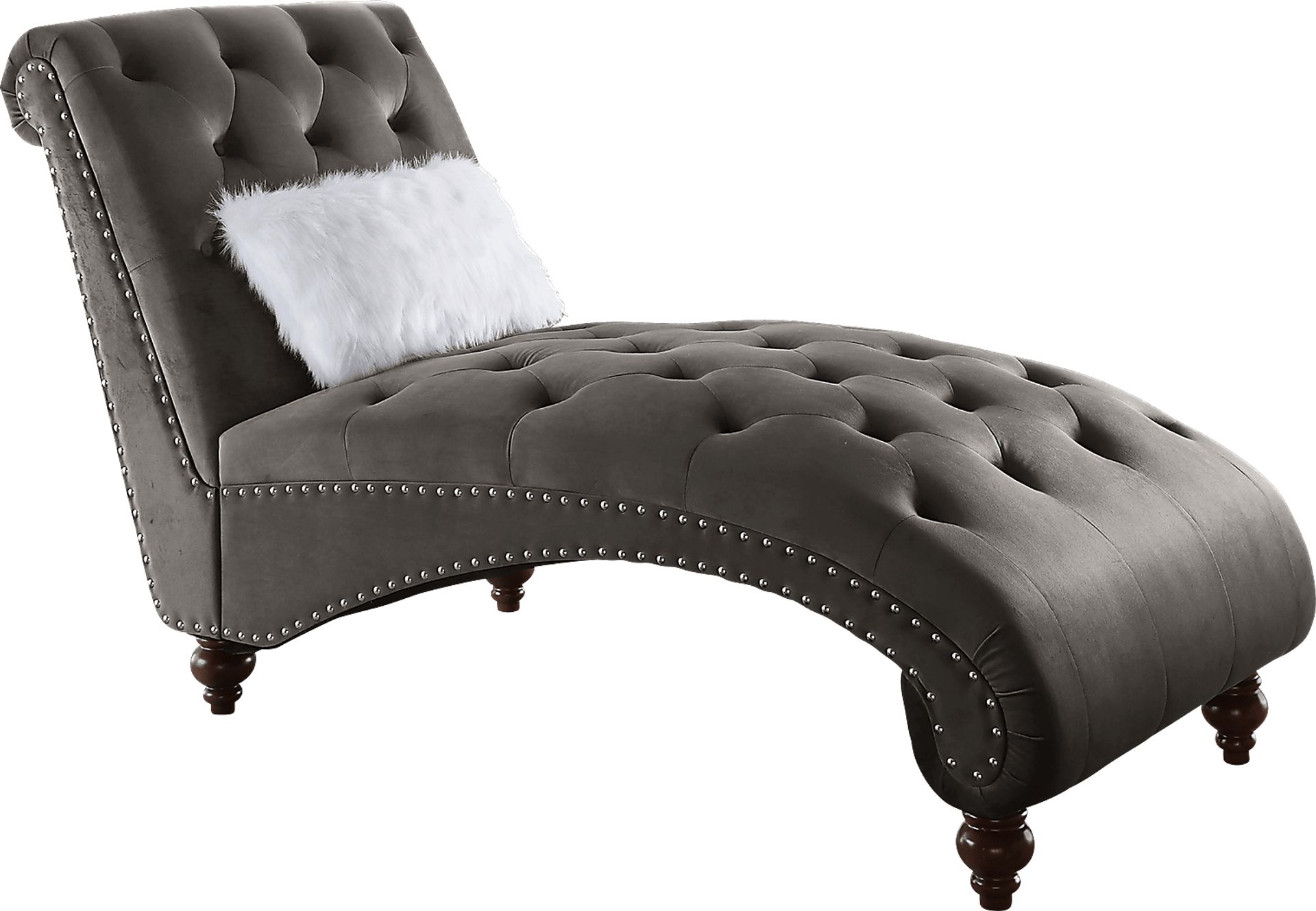Meuse Gray Lounge Chaise - Image 1