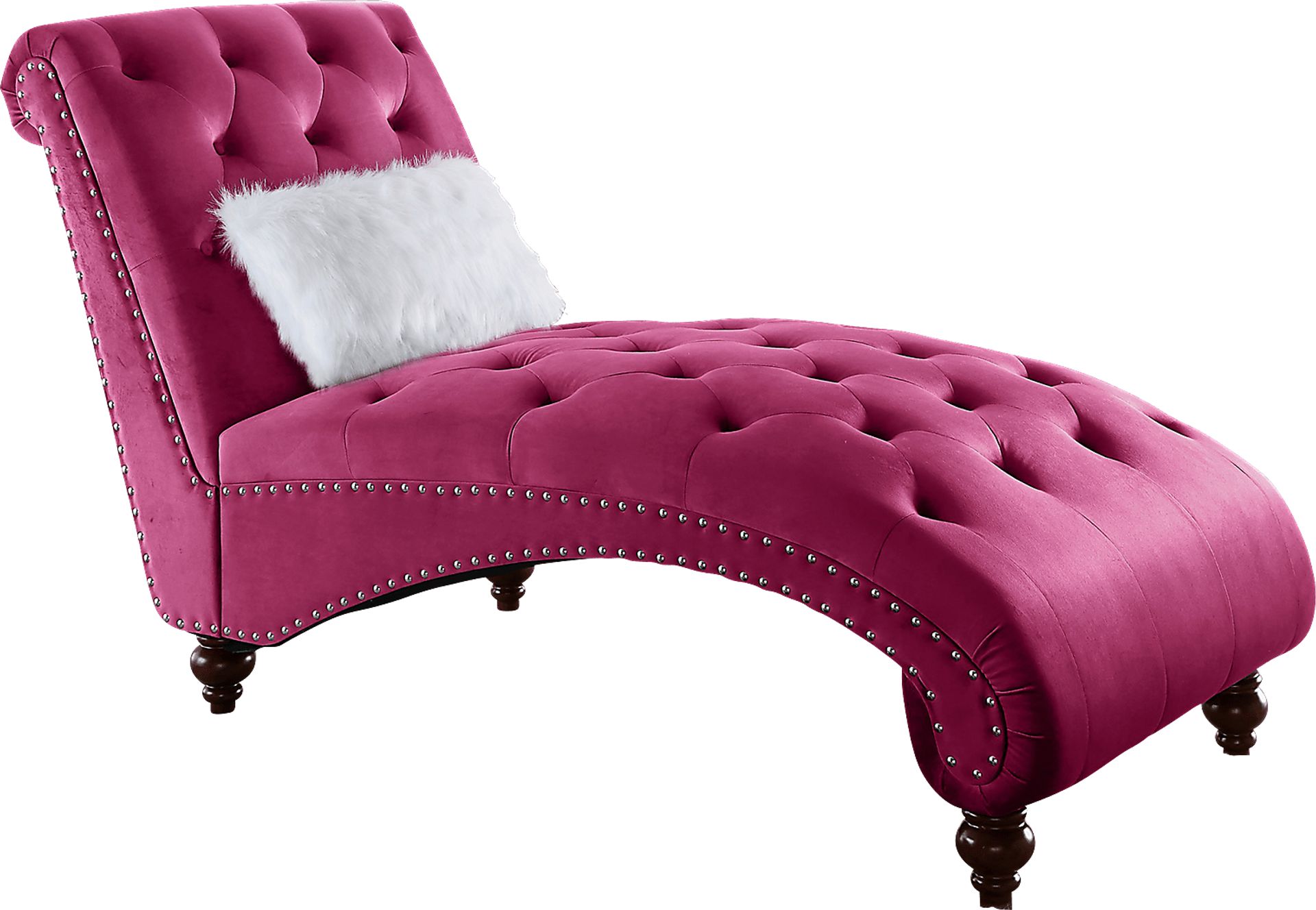 Meuse Pink Lounge Chaise - Image 1