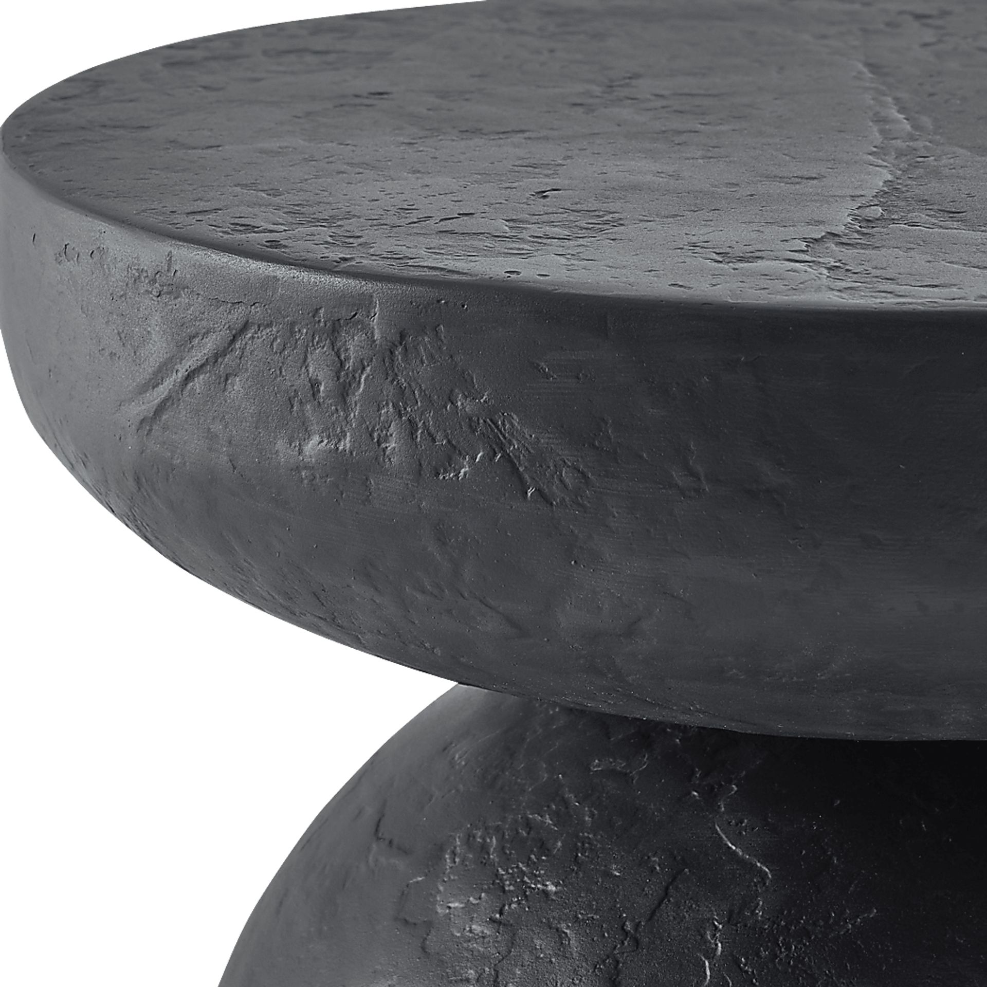 Meva Black Outdoor End Table - Image 3