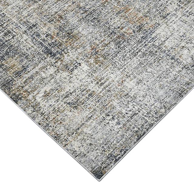 Mezure Gray/Orange 7'10 x 9'10 Rug - Thumbnail - Image 3