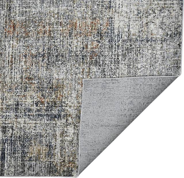 Mezure Gray/Orange 7'10 x 9'10 Rug - Thumbnail - Image 8