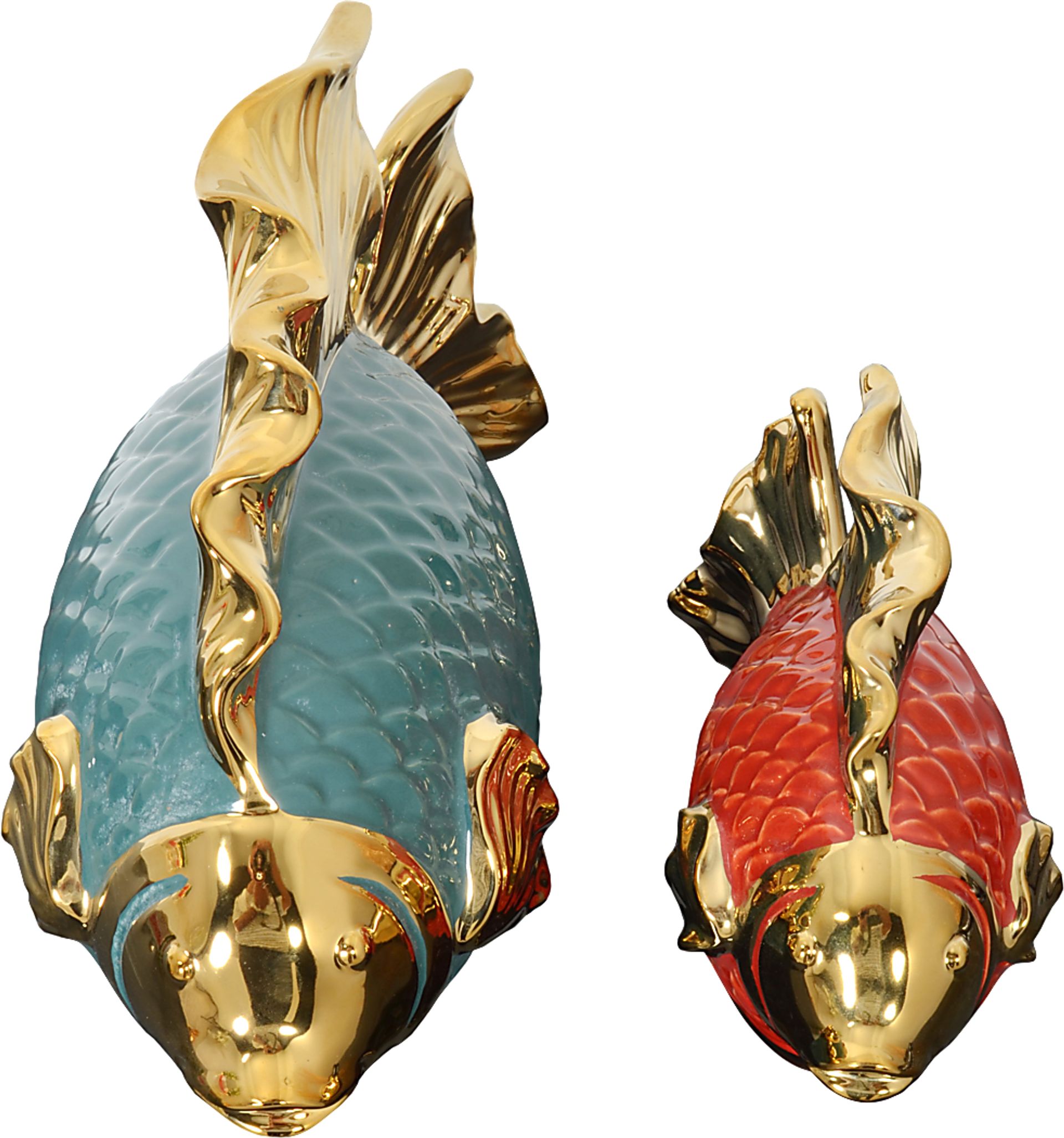 Mhina Red Sculpture, Set of 2 - Image 4