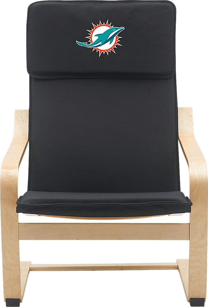 Miami Dolphins Black Accent Chair - Thumbnail 4