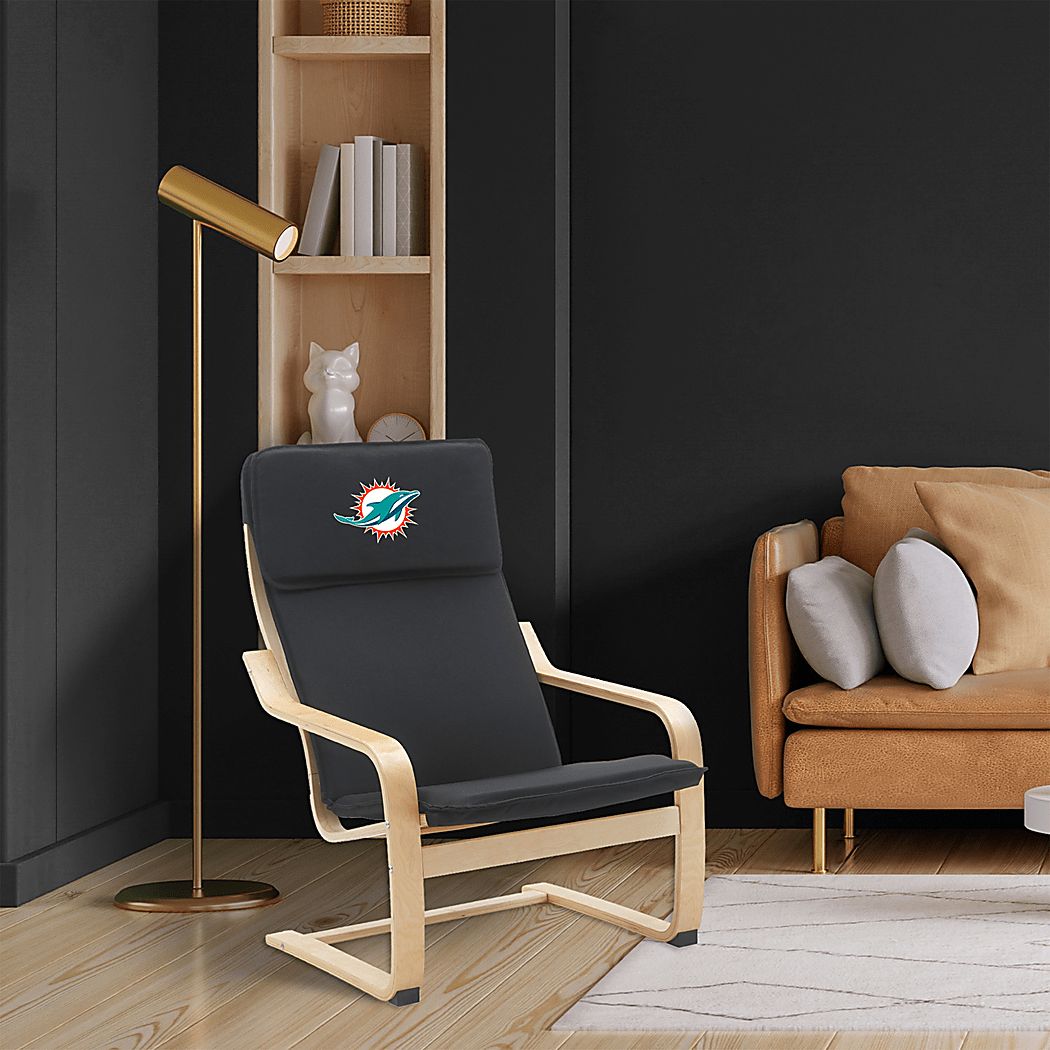 Miami Dolphins Black Accent Chair - Thumbnail 2