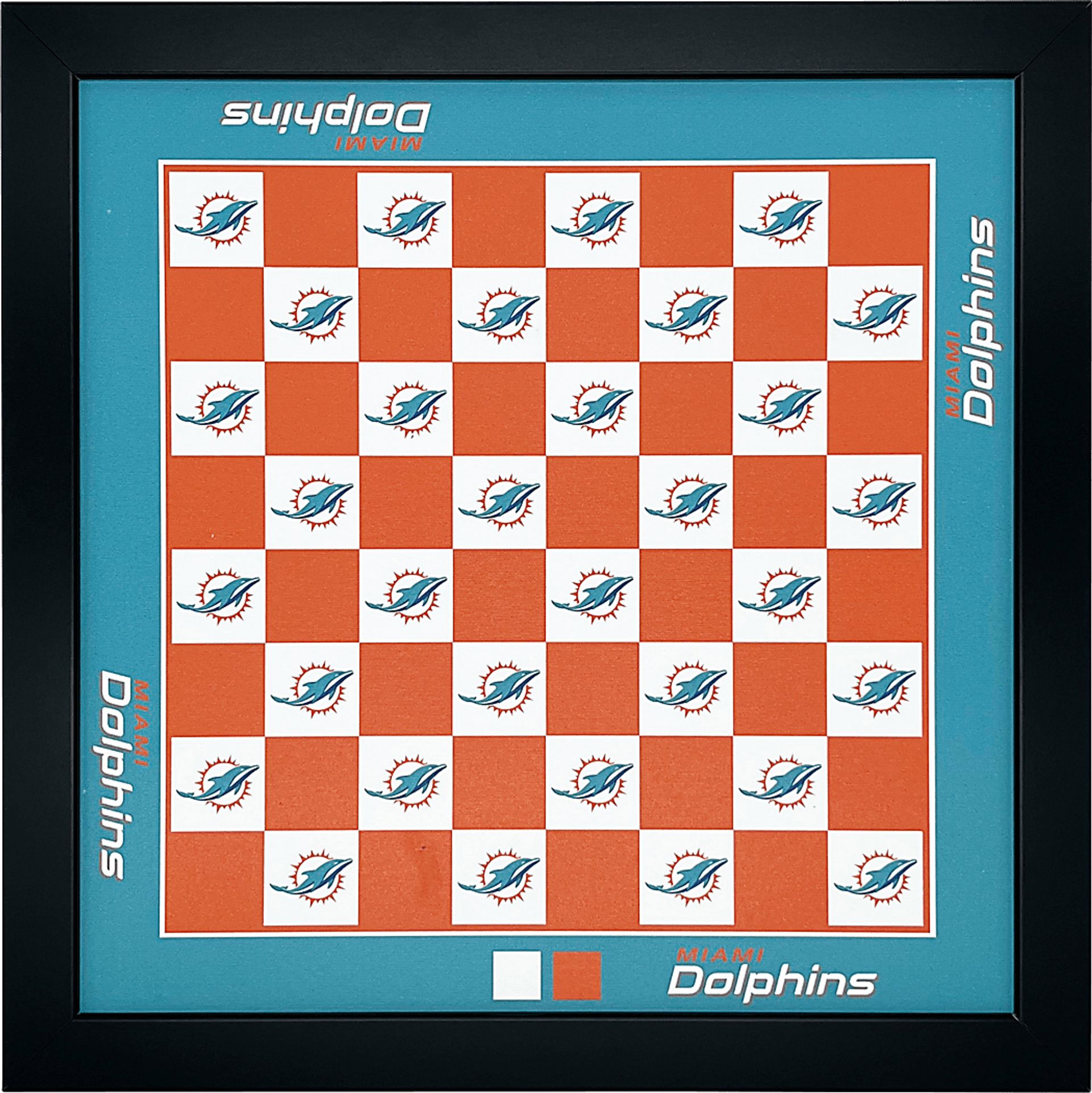 Miami Dolphins Wall Chess Set - Image 1