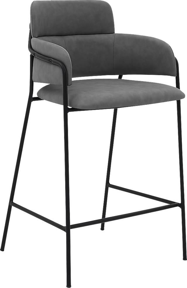 Miava Gray Counter Height Stool - Thumbnail - Image 1
