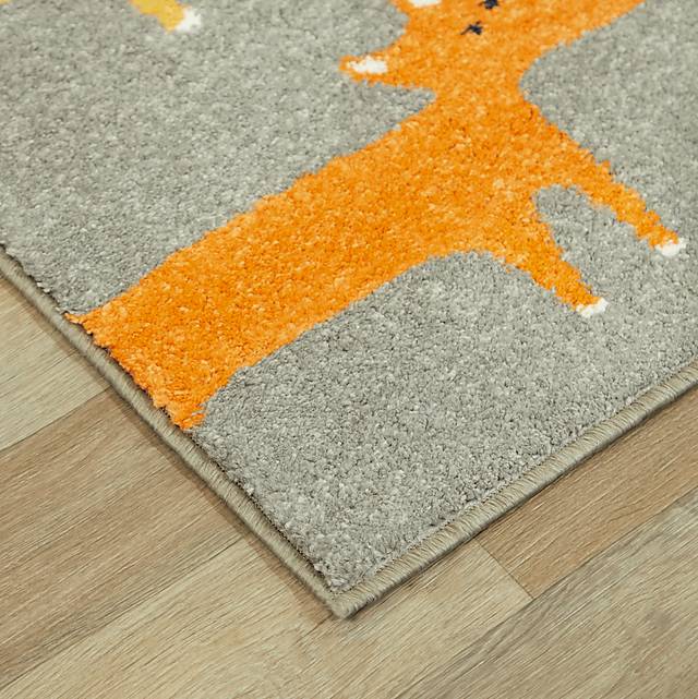 Kids Mickens Gray 5'3 x 7' Rug - Thumbnail - Image 3