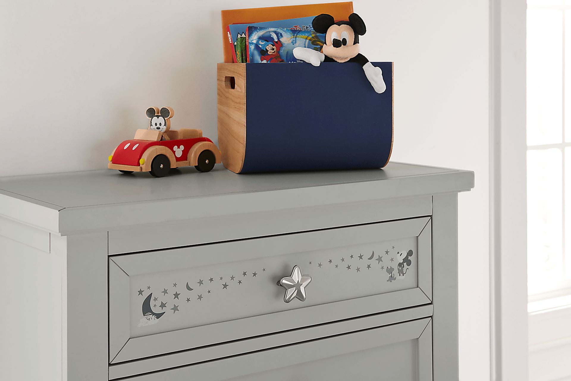 Mickey Mouse and Minnie Mouse Gray Chest with Classic Art - Image 3
