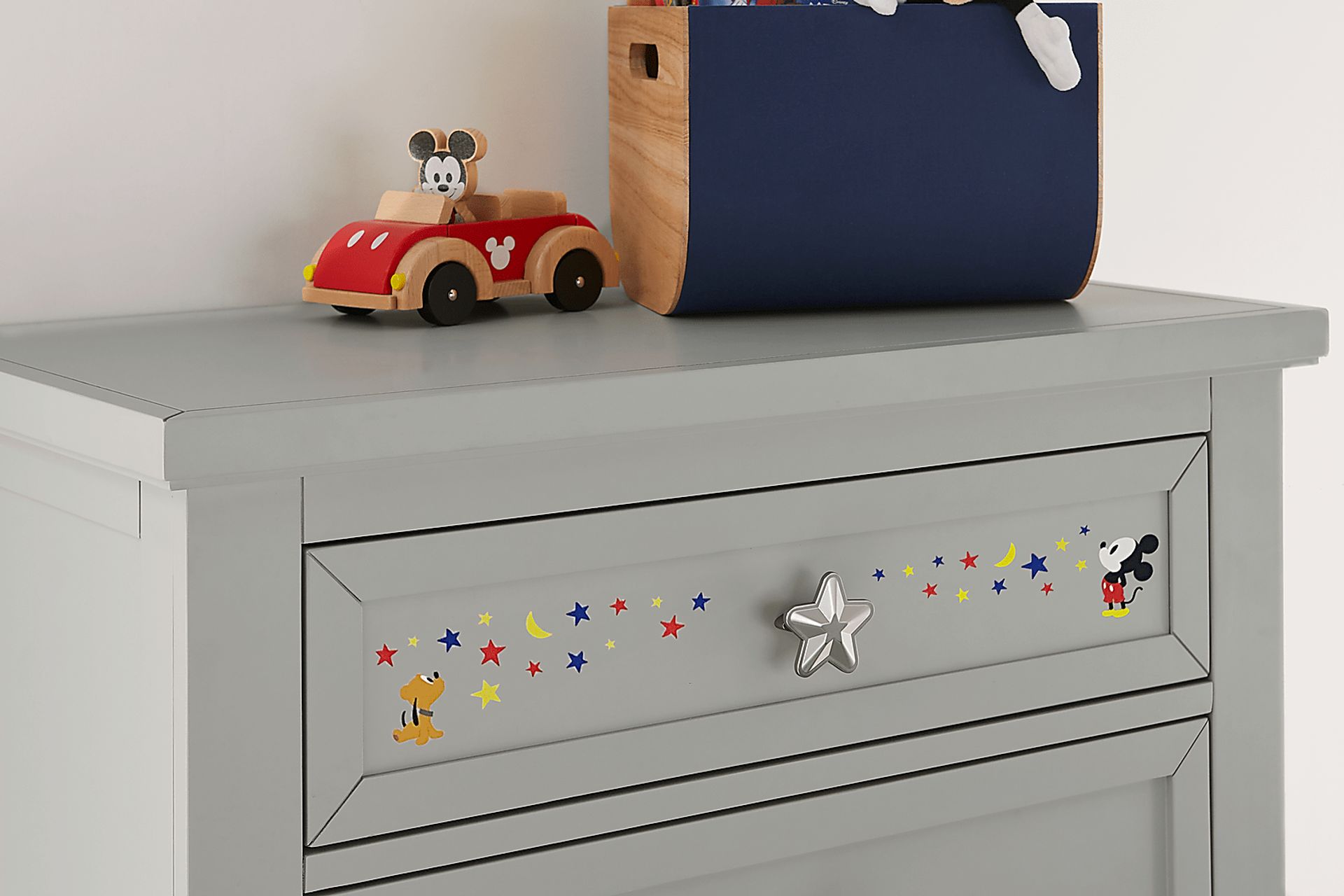 Mickey Mouse and Minnie Mouse Gray Chest with Vibrant Art - Image 3