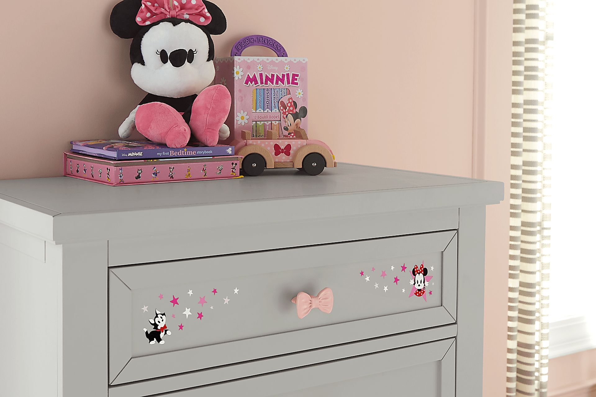 Mickey Mouse and Minnie Mouse Gray Chest with Vibrant Art - Image 4