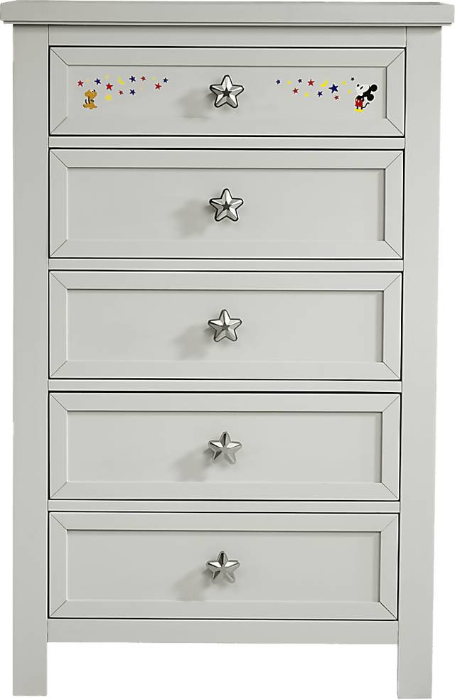 Mickey Mouse and Minnie Mouse Gray Chest with Vibrant Art - Thumbnail - Image 1