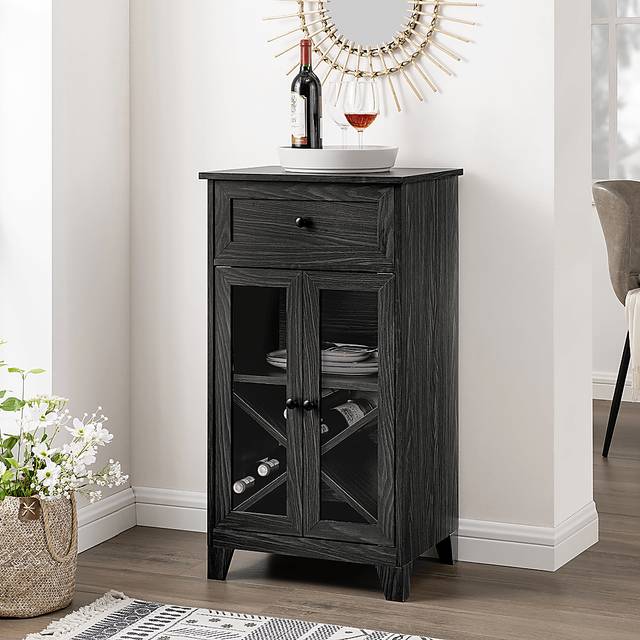 Micollet Gray Wine Cabinet - Thumbnail - Image 2