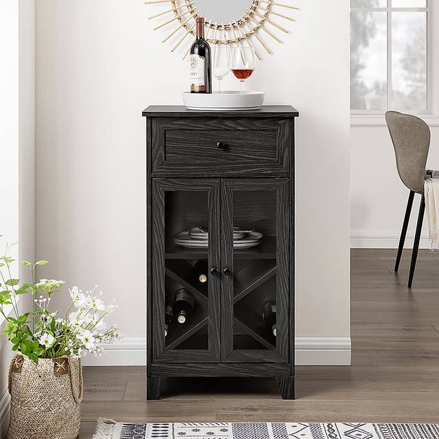 Micollet Gray Wine Cabinet - Thumbnail - Image 3