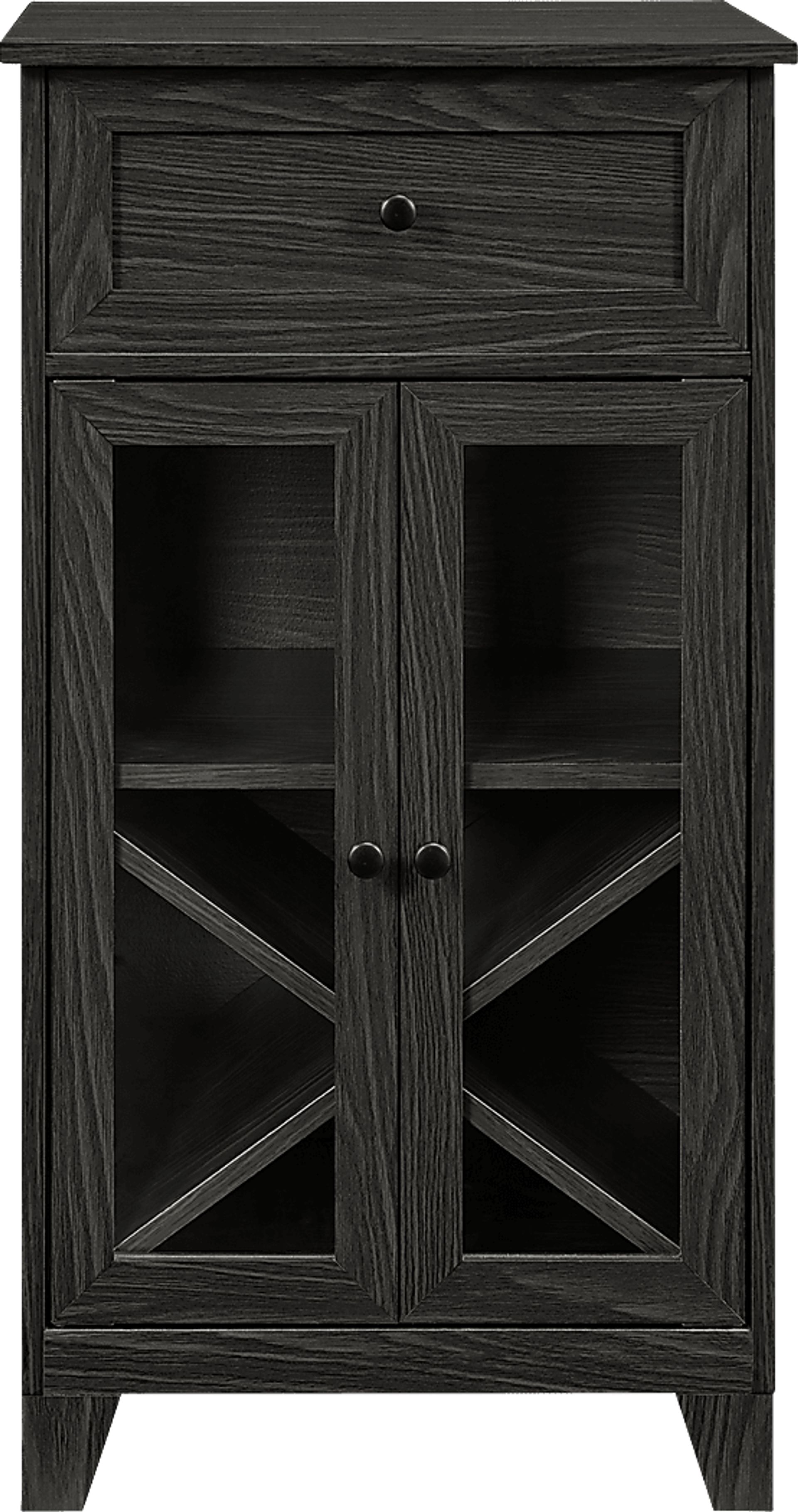 Micollet Gray Wine Cabinet - Image 1