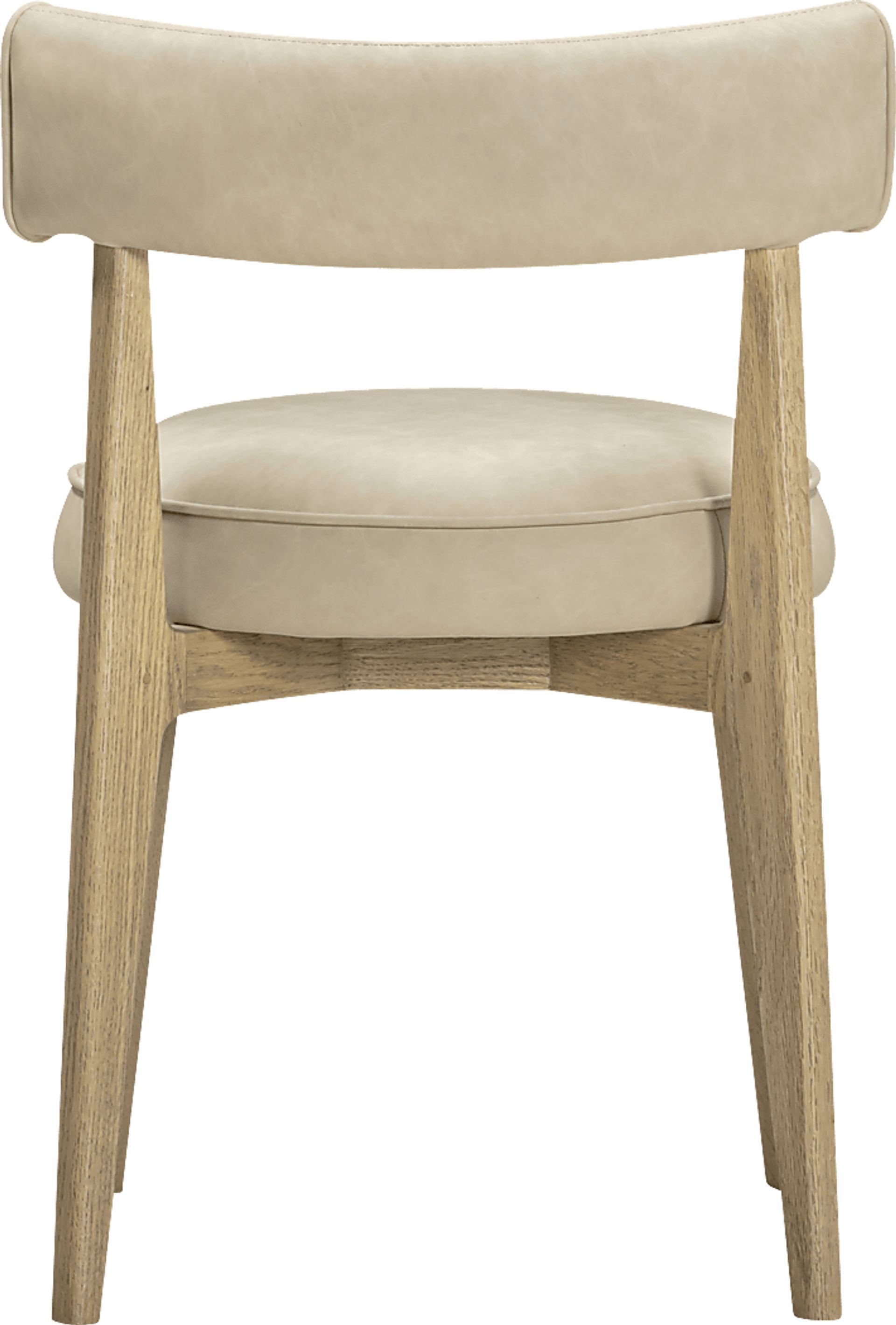 Microbeat Cream Dining Chair - Image 3