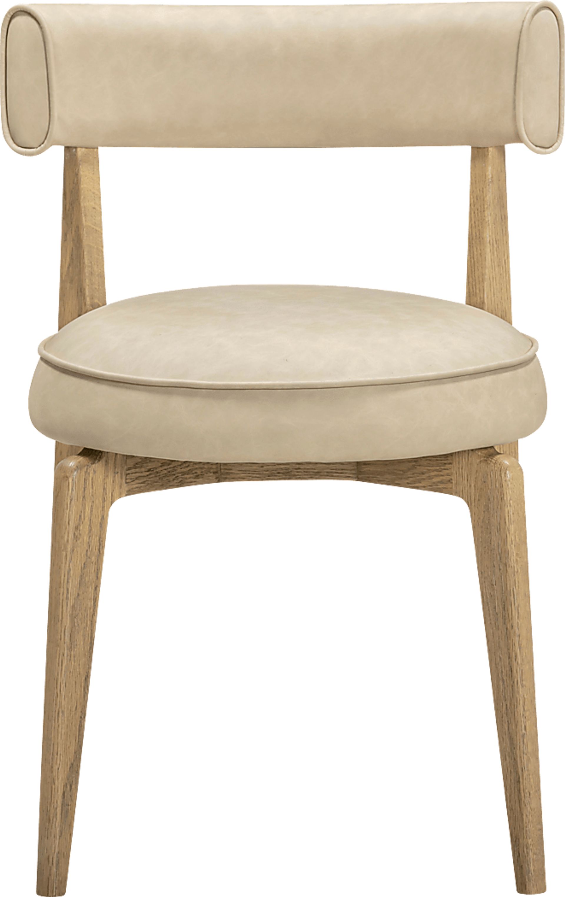 Microbeat Cream Dining Chair - Image 4