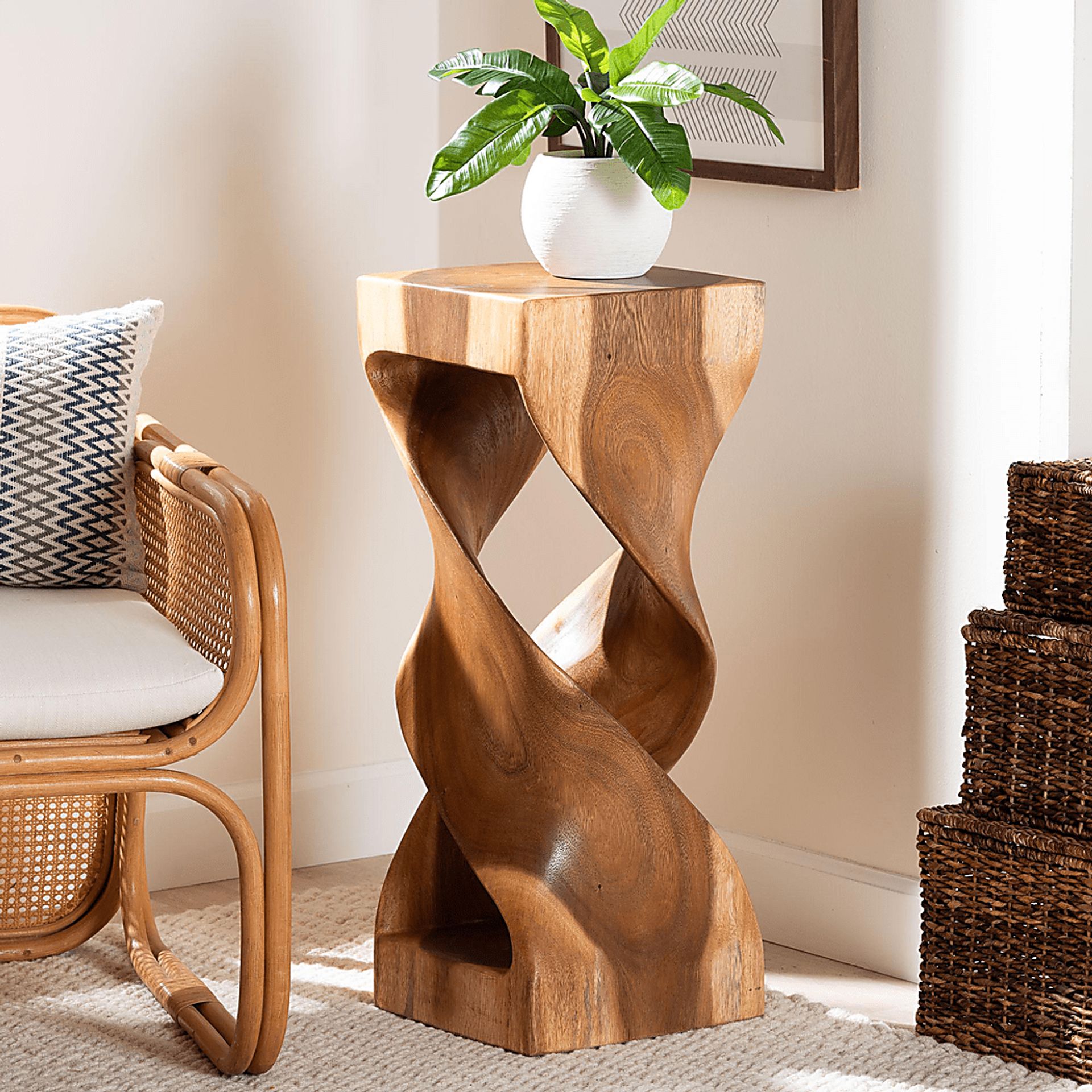Microcasten Brown End Table - Image 2