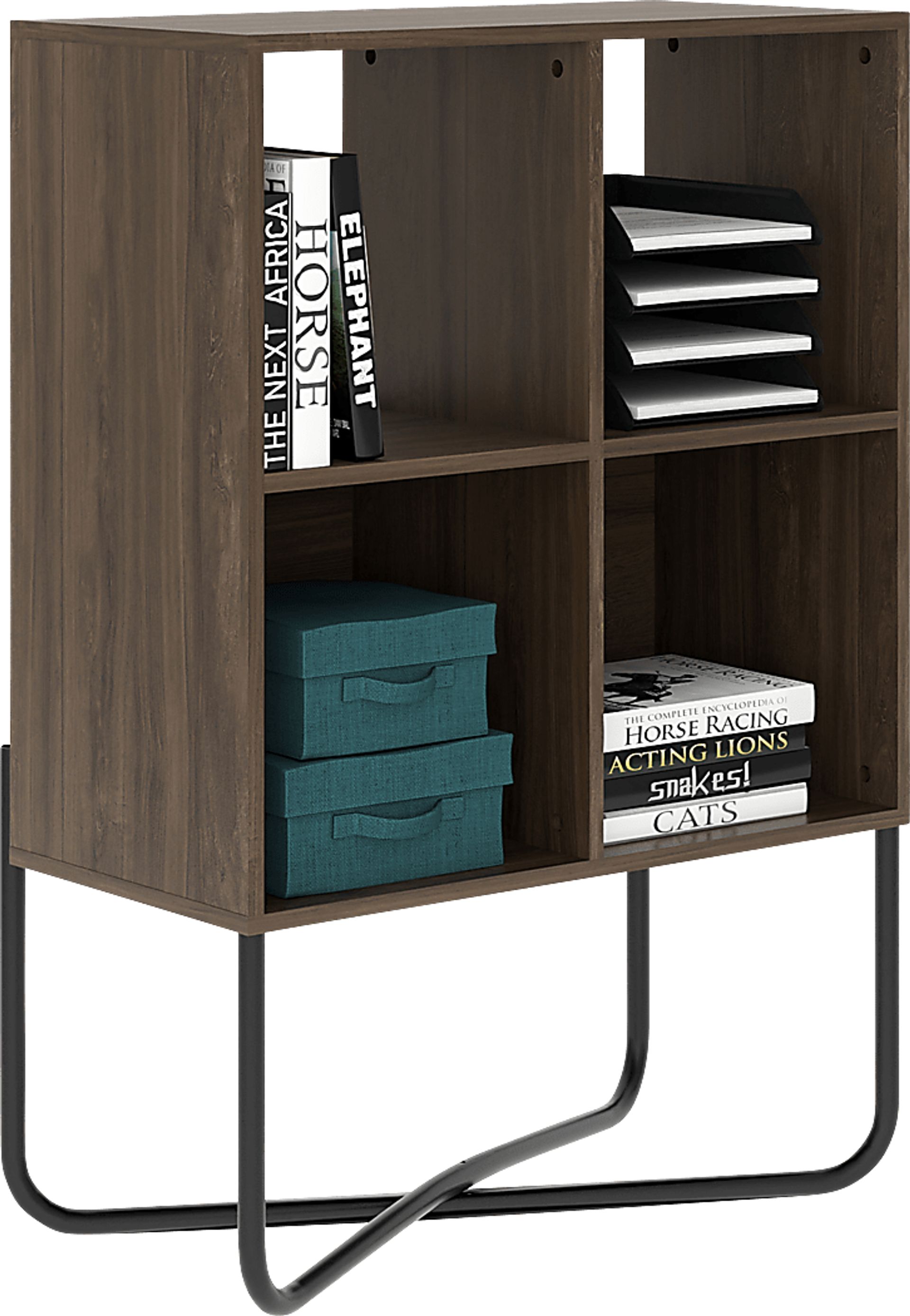 Midamis Walnut Bookcase - Image 1