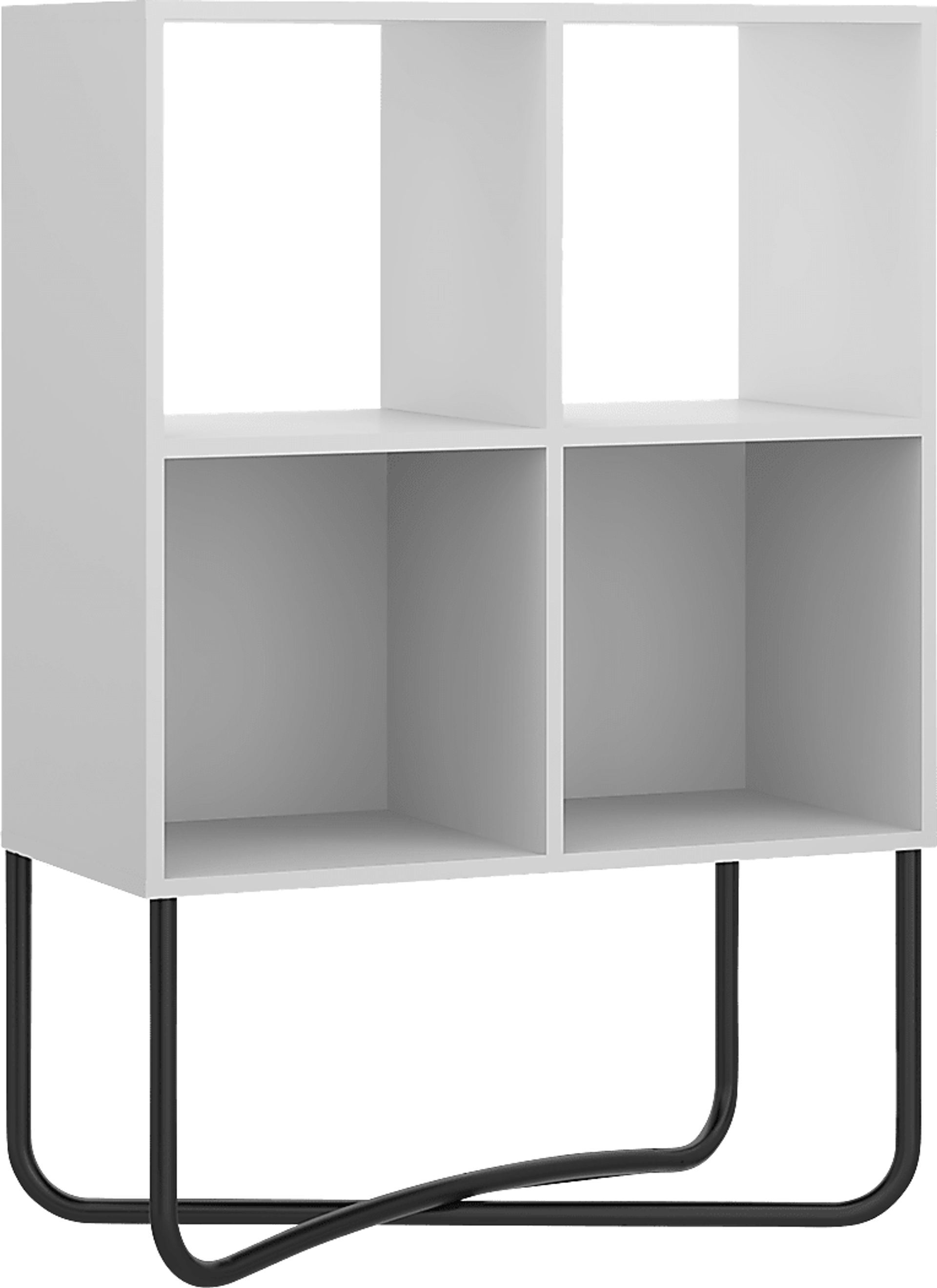 Midamis White Bookcase - Image 5