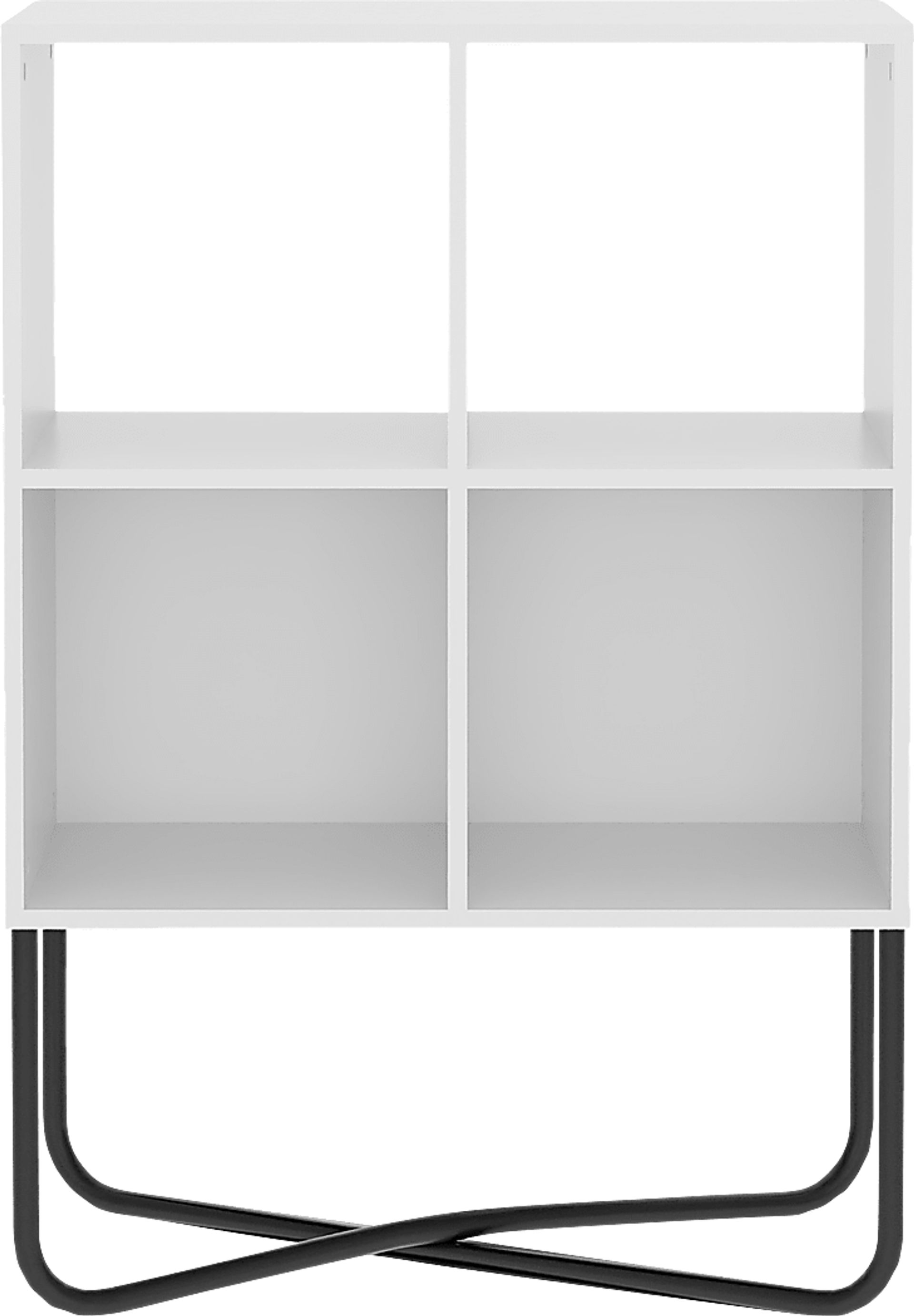 Midamis White Bookcase - Image 6