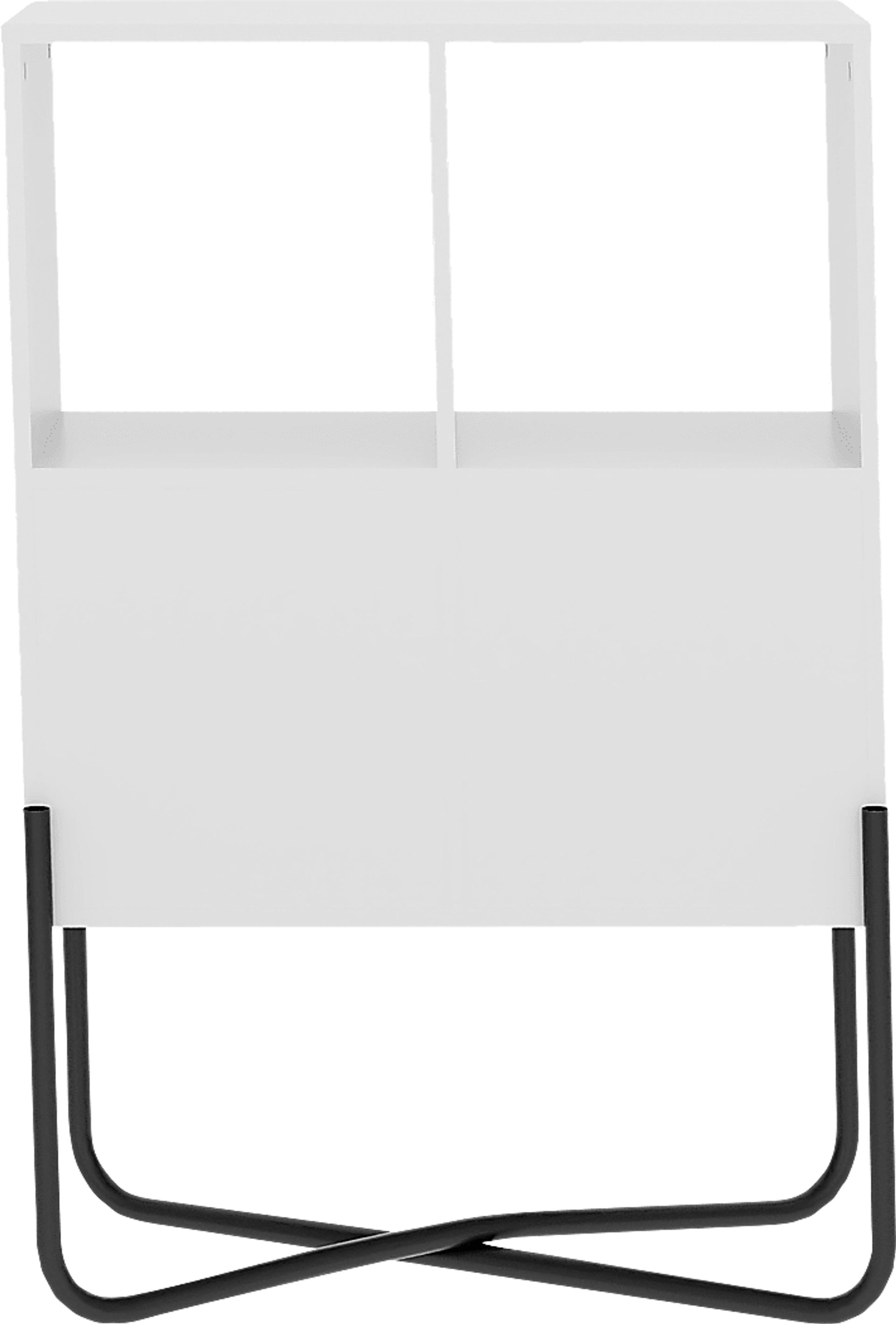 Midamis White Bookcase - Image 7