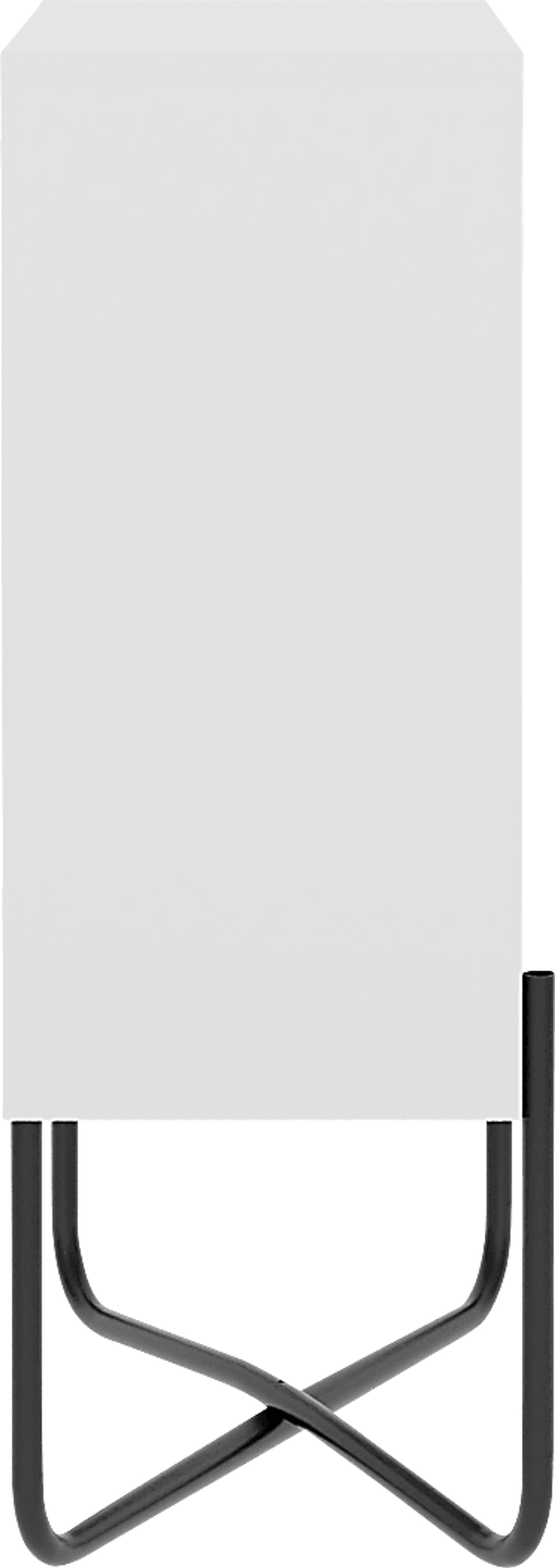 Midamis White Bookcase - Image 8