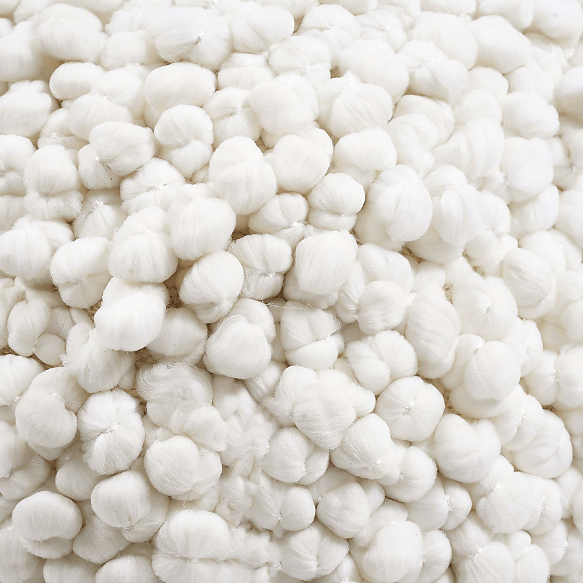 Midasvista Cream Pouf - Image 4