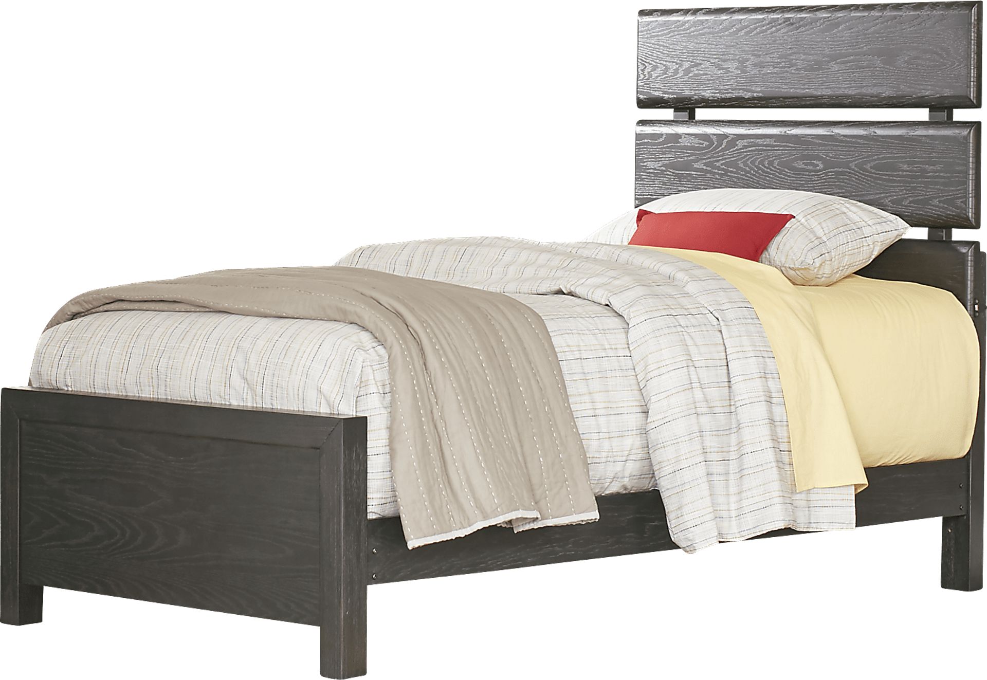 Kids Midcity Loft Carbon 3 Pc Twin Slat Bed - Image 1