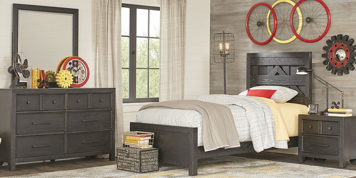 Midcity Loft Carbon 5 Pc Twin Panel Bedroom Rooms To Go