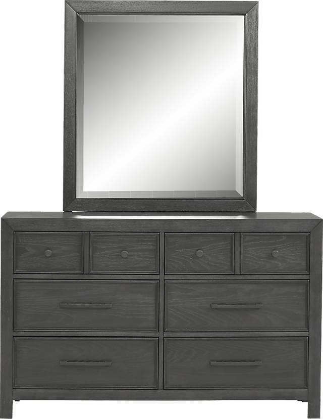 Kids Midcity Loft Carbon Dresser & Mirror Set - Thumbnail - Image 1