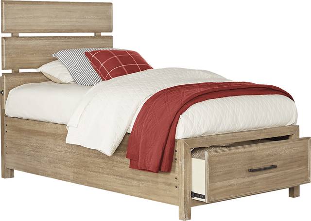 Kids Midcity Loft Sandstone 5 Pc Twin Slat Bedroom with Storage - Thumbnail - Image 2