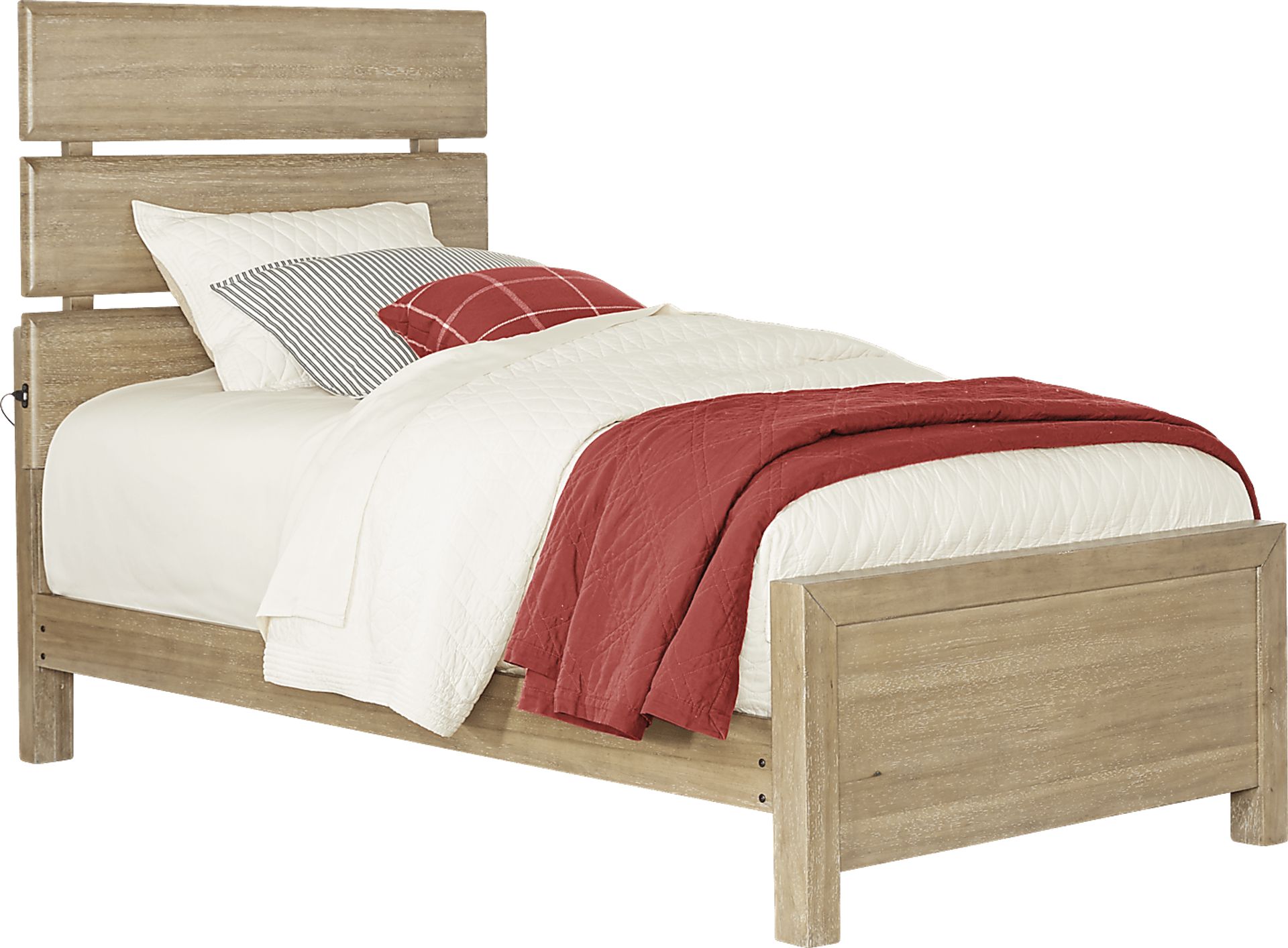 Kids Midcity Loft Sandstone 5 Pc Twin Slat Bedroom - Image 2