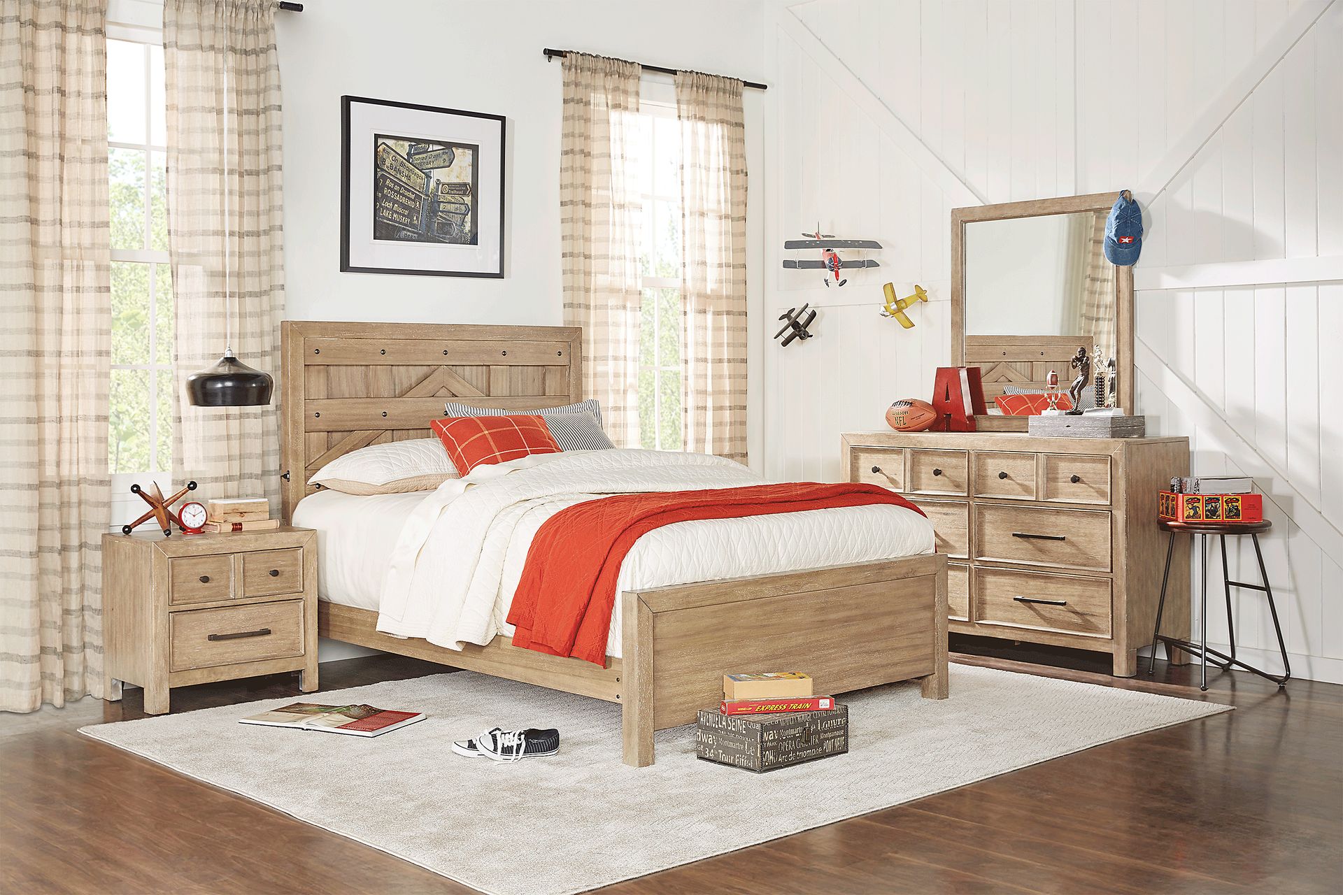 Midcity Loft Sandstone 5 Pc Full Panel Bedroom - Image 1
