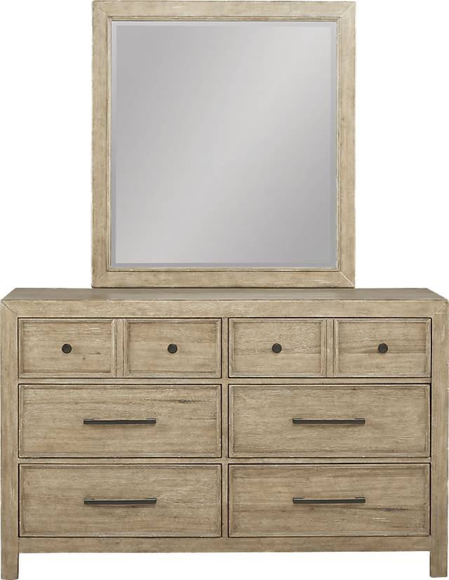 Kids Midcity Loft Sandstone Dresser & Mirror - Thumbnail - Image 1