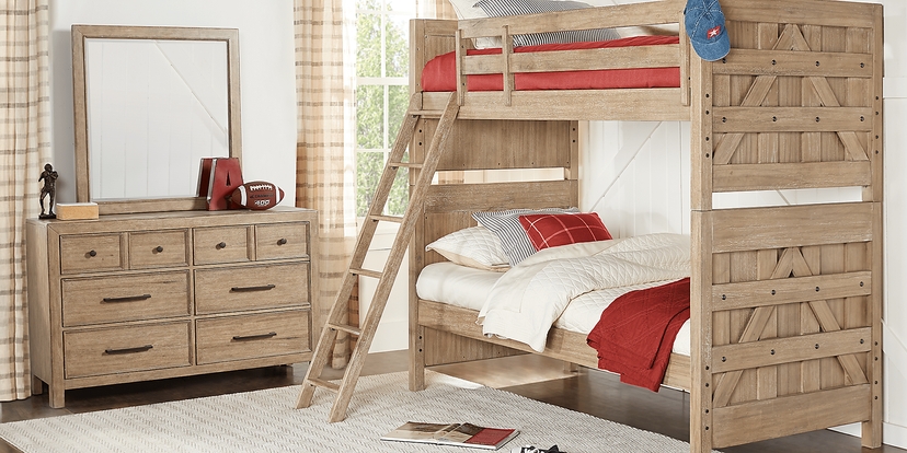 Midcity Loft Sandstone Twin/Twin Bunk Bed