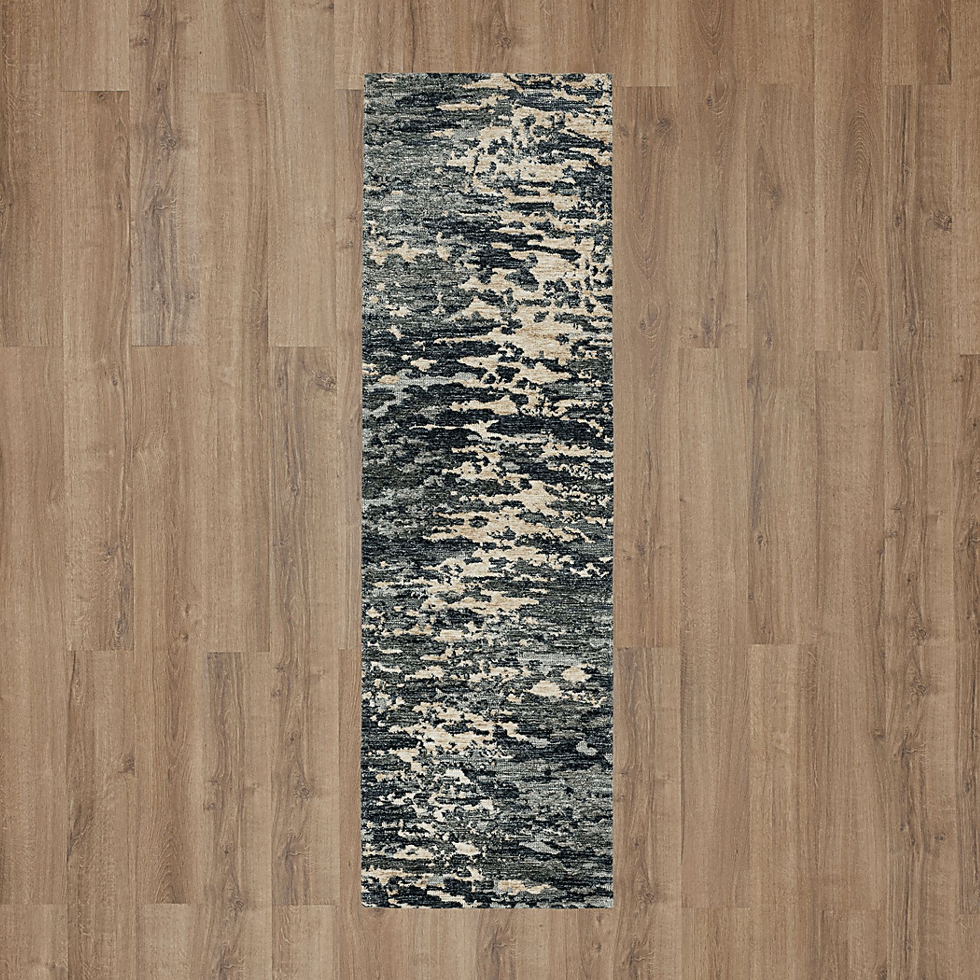 Middlewick Charcoal 2'4 x 7'10 Runner Rug - Image 2