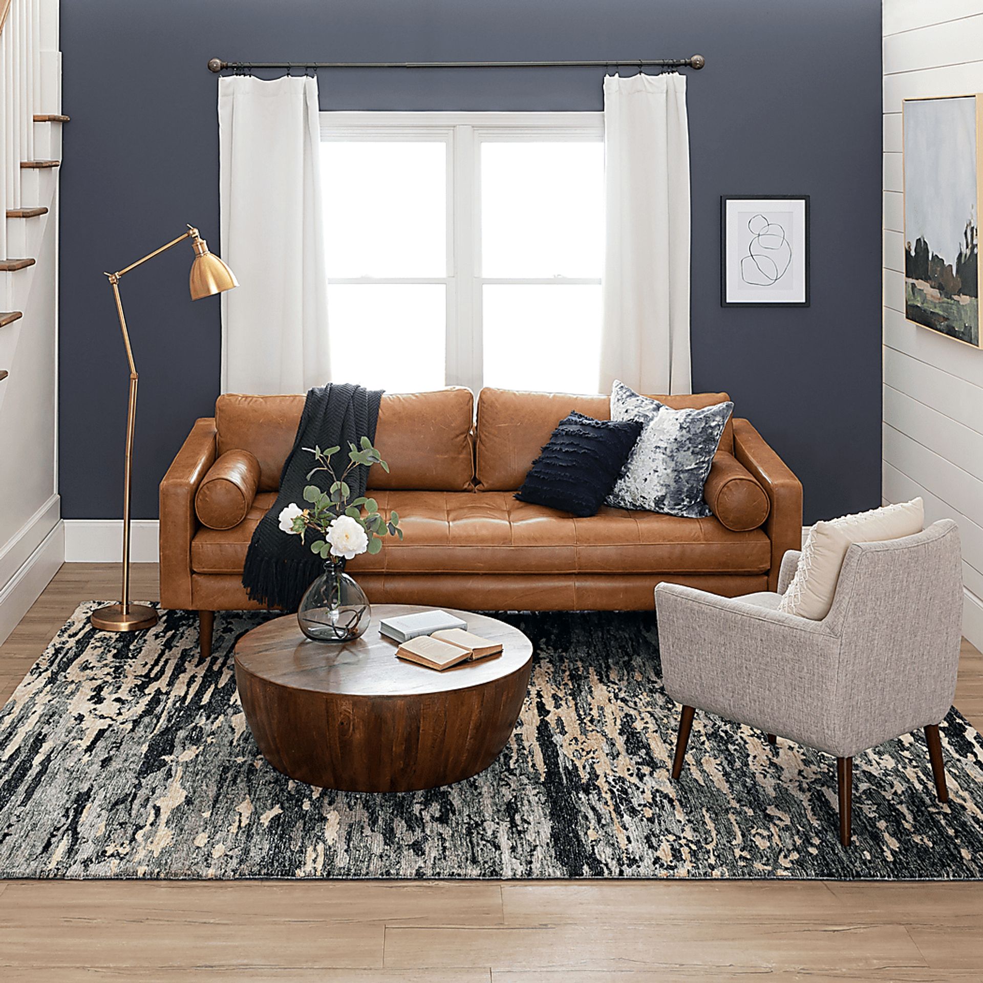 Middlewick Charcoal 5'3 x 7'10 Rug - Image 2