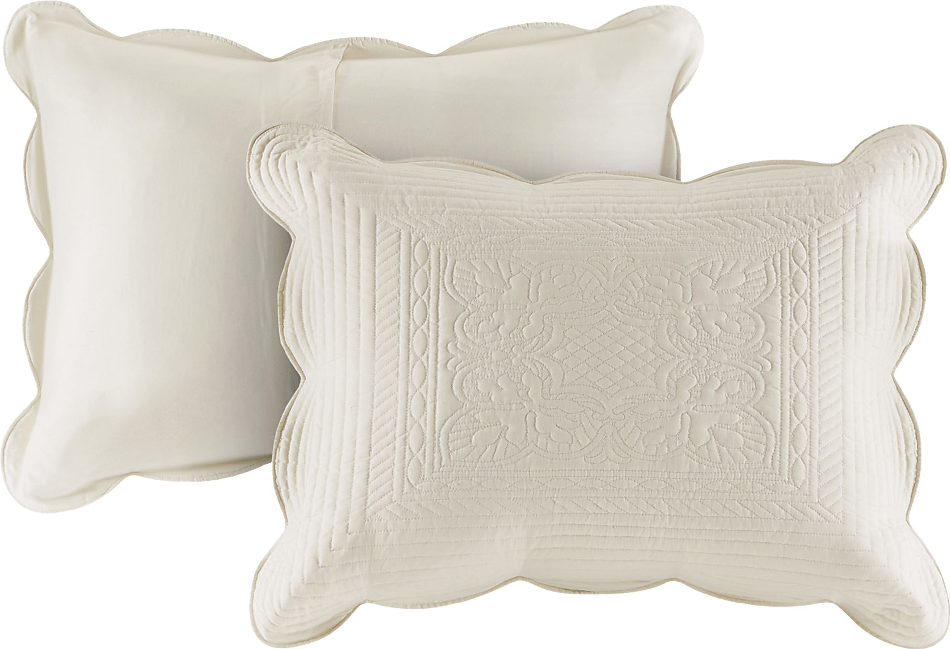 Midean Cream 3 Pc King Coverlet Set - Image 3