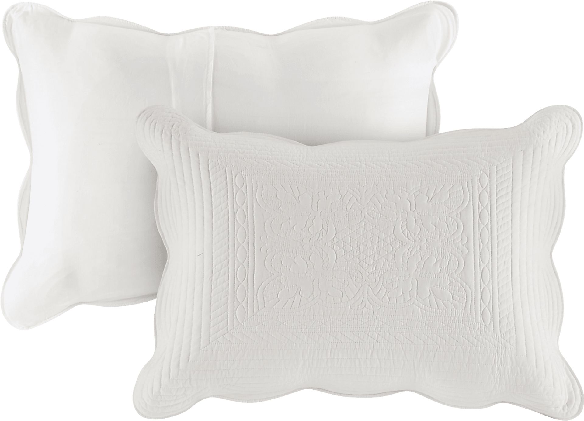 Midean White 3 Pc Queen Coverlet Set - Image 3