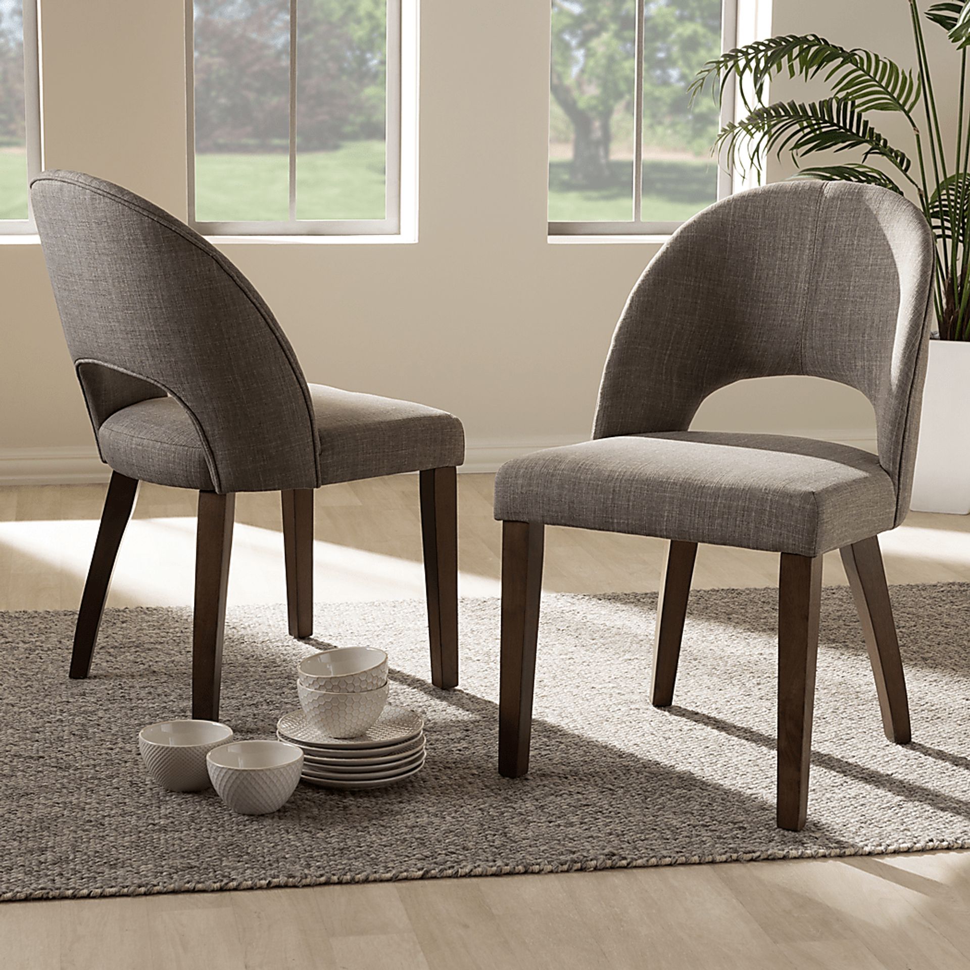 Midgaard Gray Dining Chair, Set of 2 - Image 2