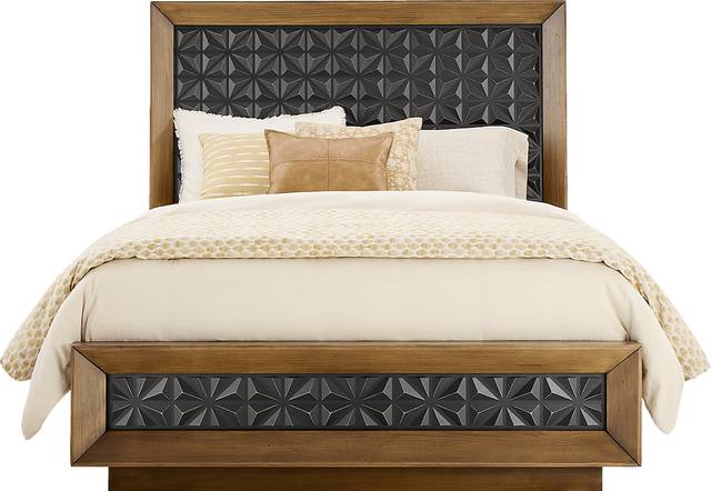 Midnight Jewel Honey 5 Pc King Panel Bedroom - Thumbnail - Image 2