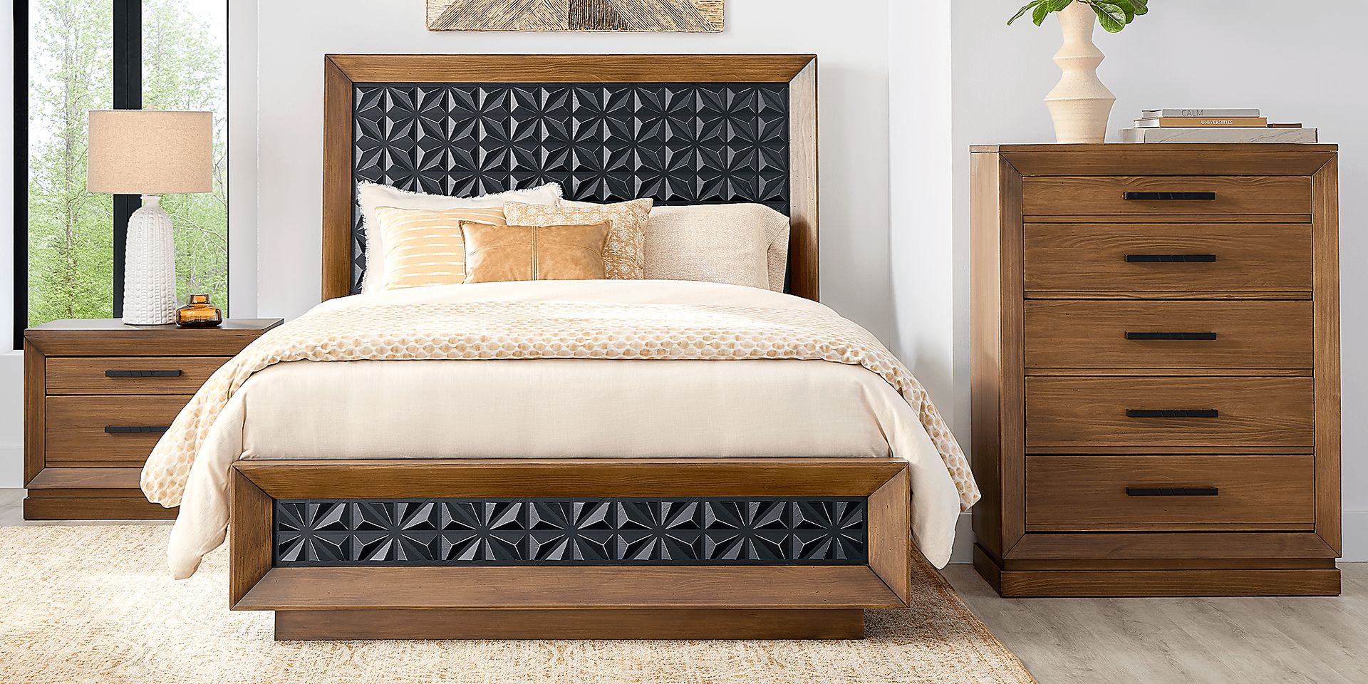 Midnight Jewel Honey Nightstand - Image 2