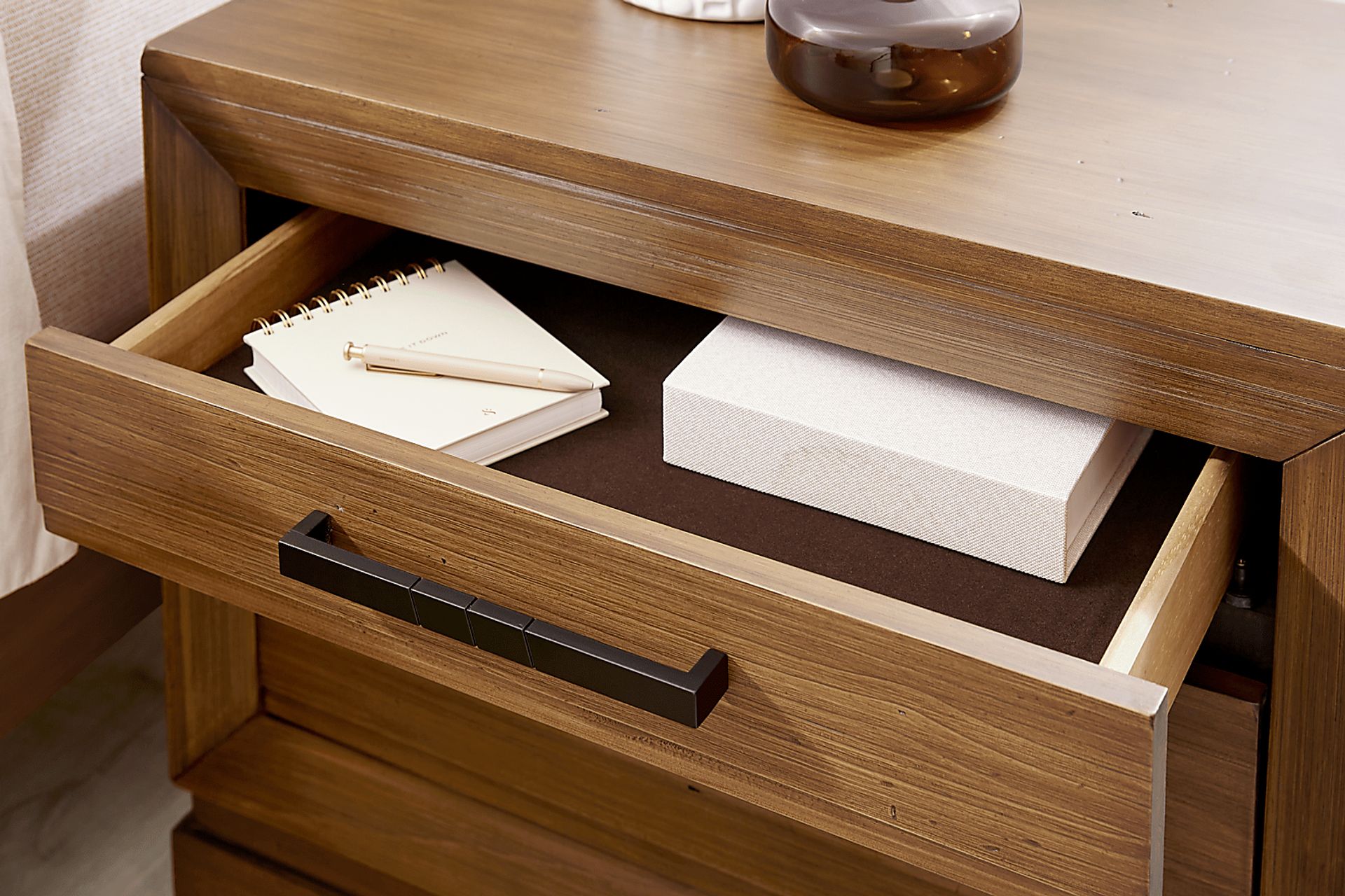 Midnight Jewel Honey Nightstand - Image 4