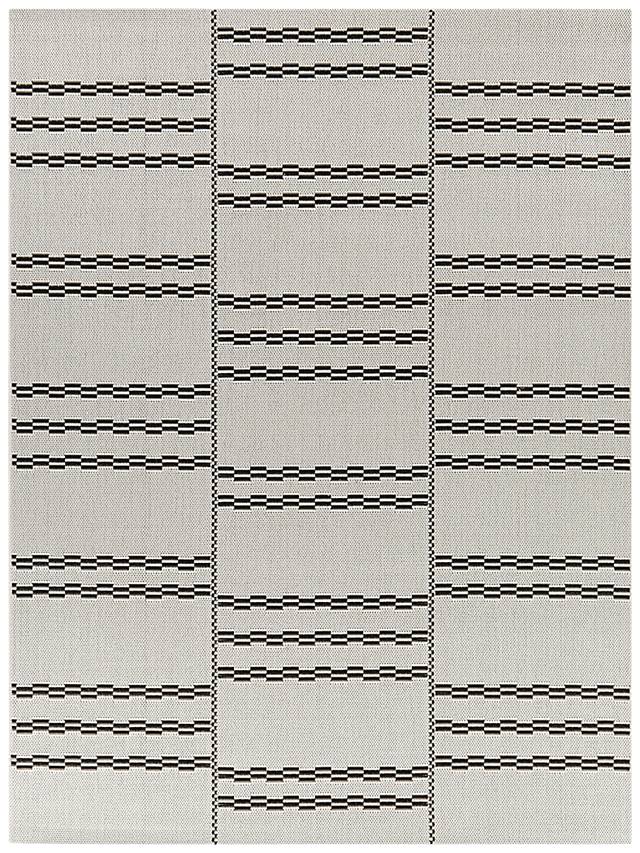 Midnight Mist White 7'10 x 10' Indoor/Outdoor Rug - Thumbnail - Image 1
