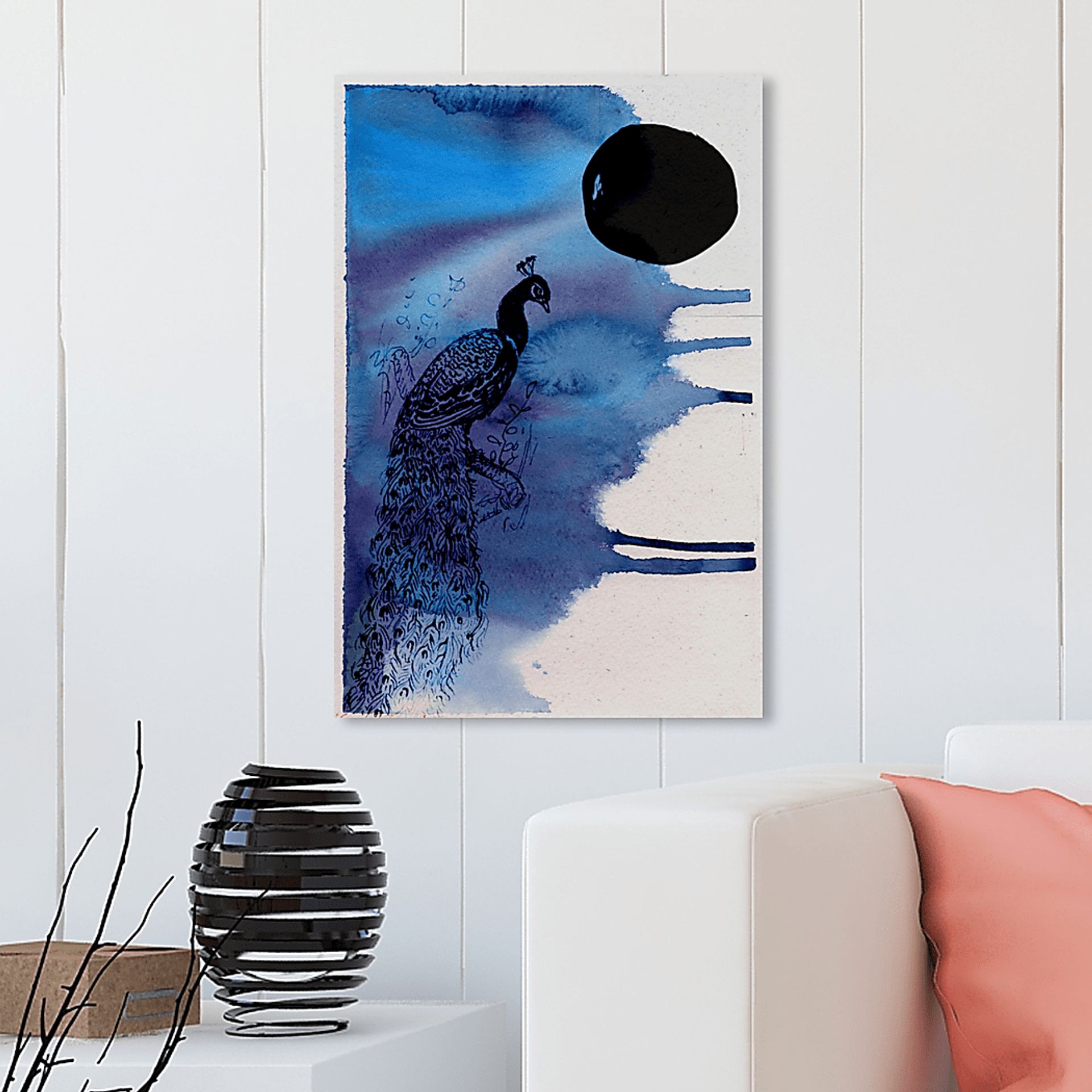 Midnight Radiance Blue Artwork - Image 4