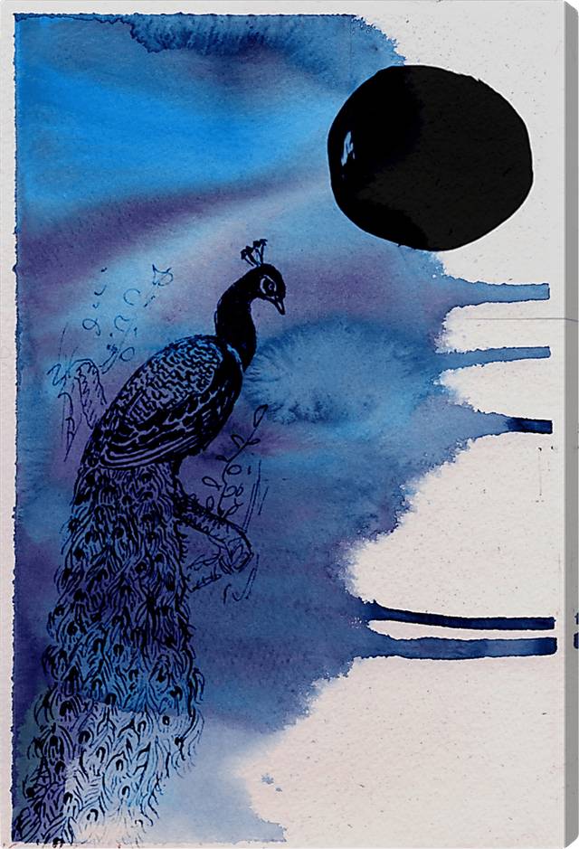 Midnight Radiance Blue Artwork - Thumbnail - Image 1