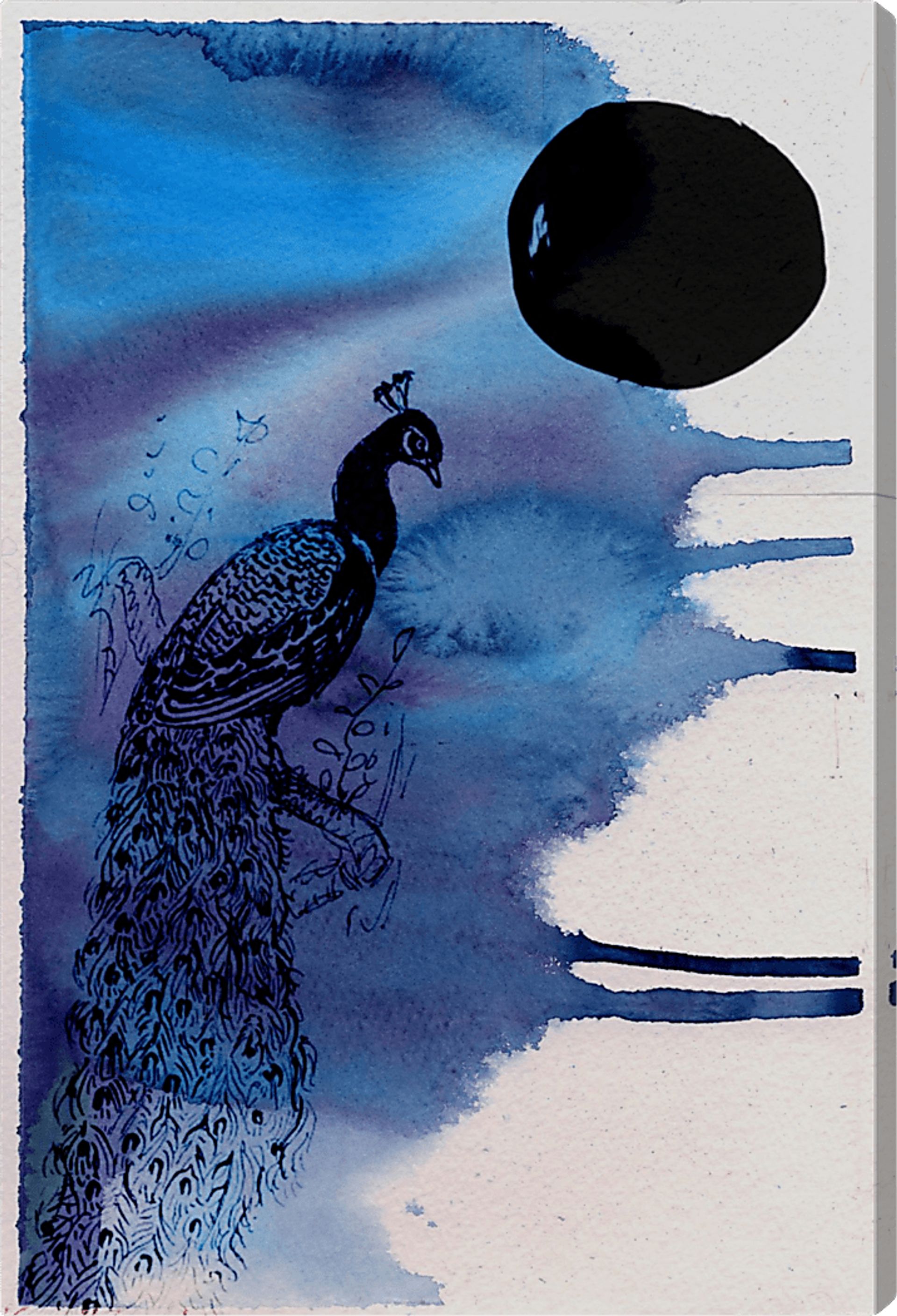 Midnight Radiance Blue Artwork - Image 1