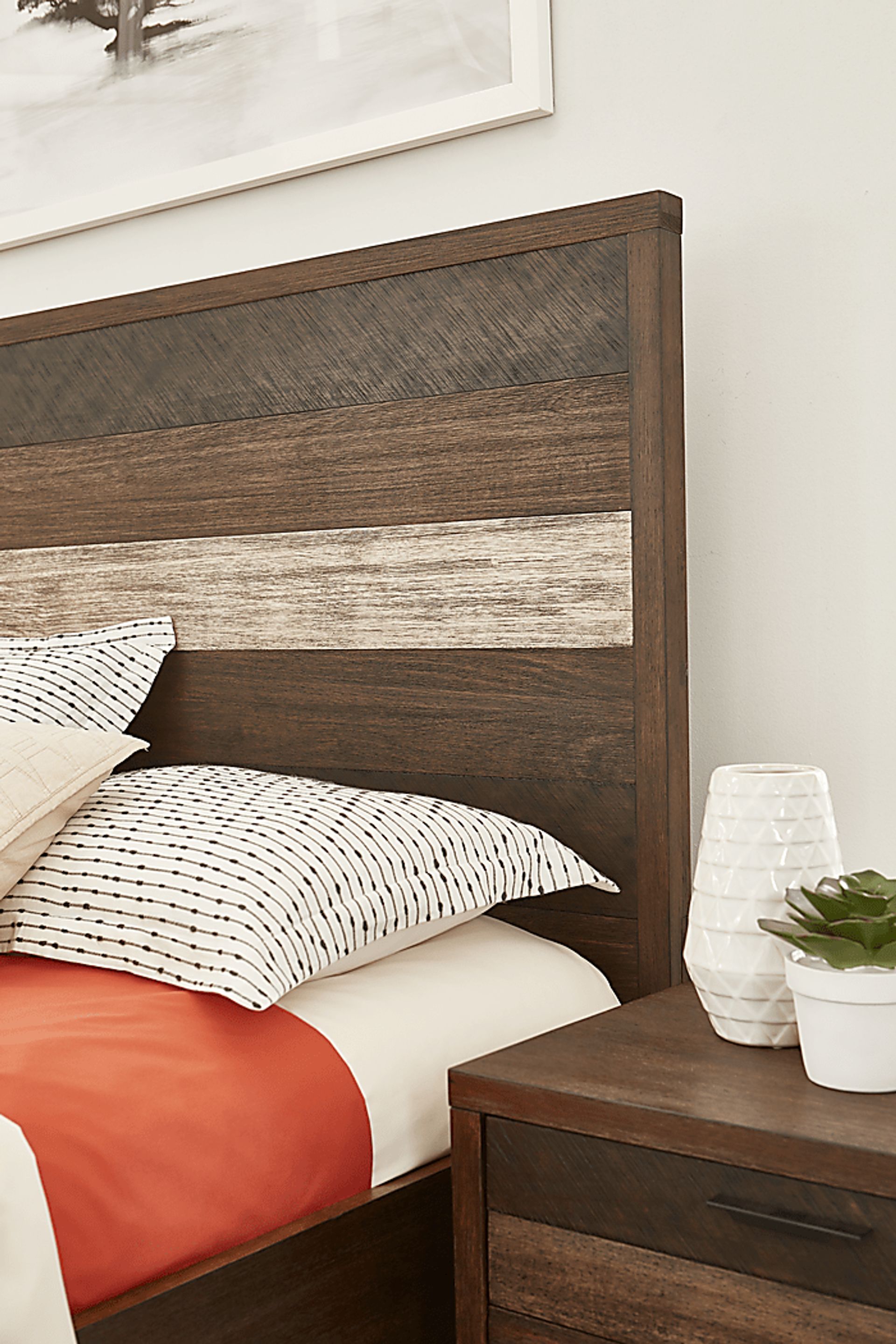 Midtown Loft Brown 3 Pc Queen Panel Bed - Image 2