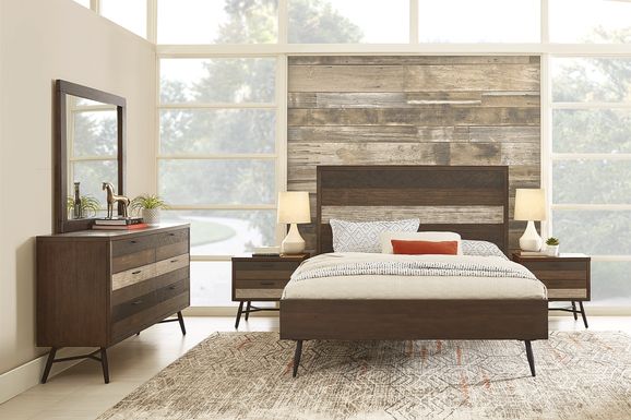 Image showcasing Midtown Loft Bedroom Furniture Collection - Mid Century Modern